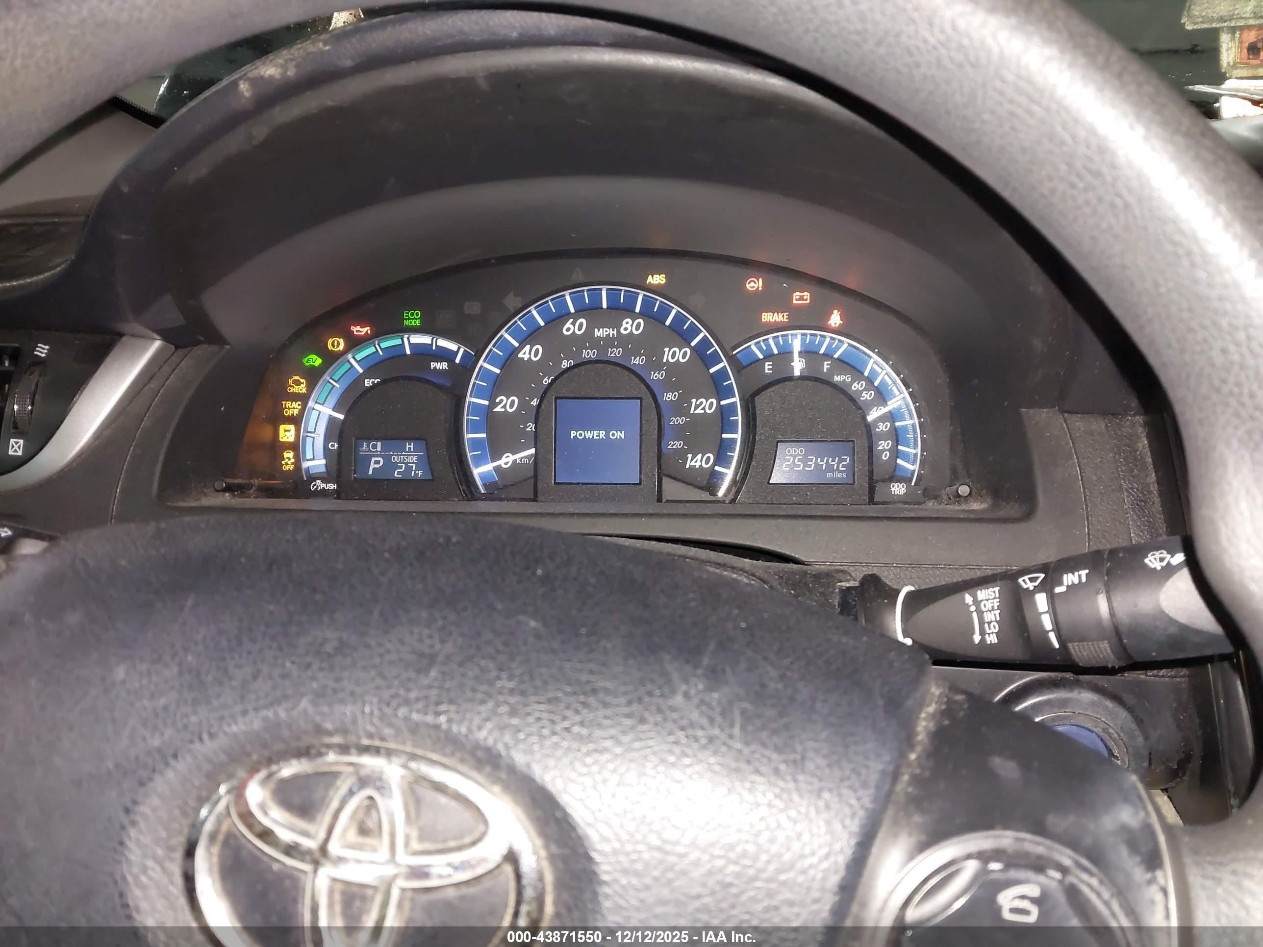 2013 Toyota Camry Hybrid Le Dark Blue vin: 4T1BD1FK6DU087747