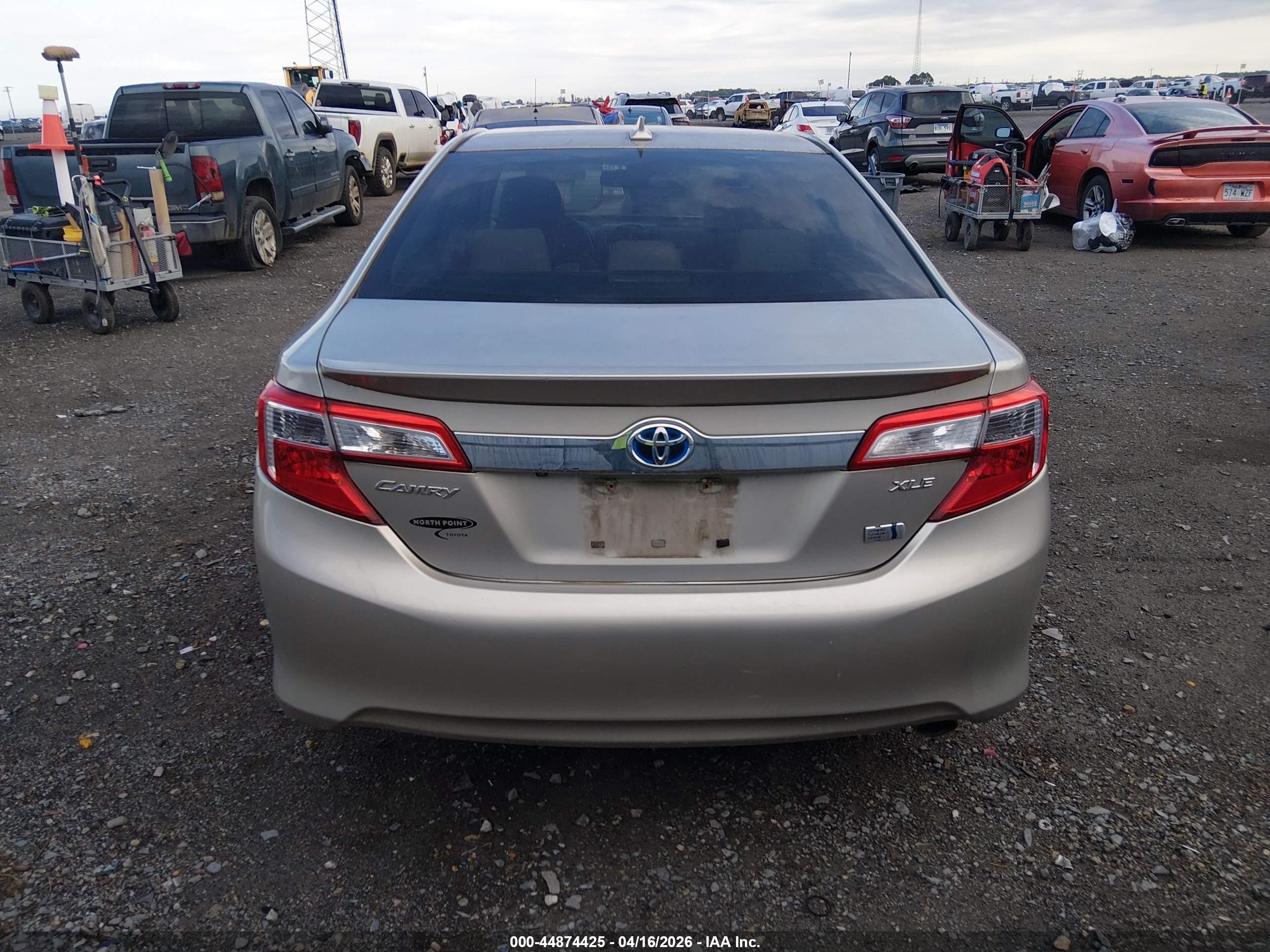 2013 Toyota Camry Hybrid Xle Beige vin: 4T1BD1FK6DU088266