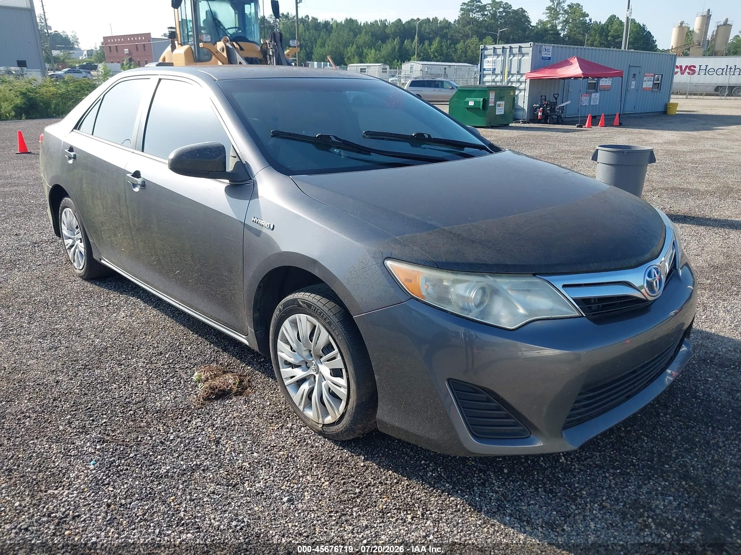 2013 Toyota Camry Hybrid Le Gray vin: 4T1BD1FK6DU089210