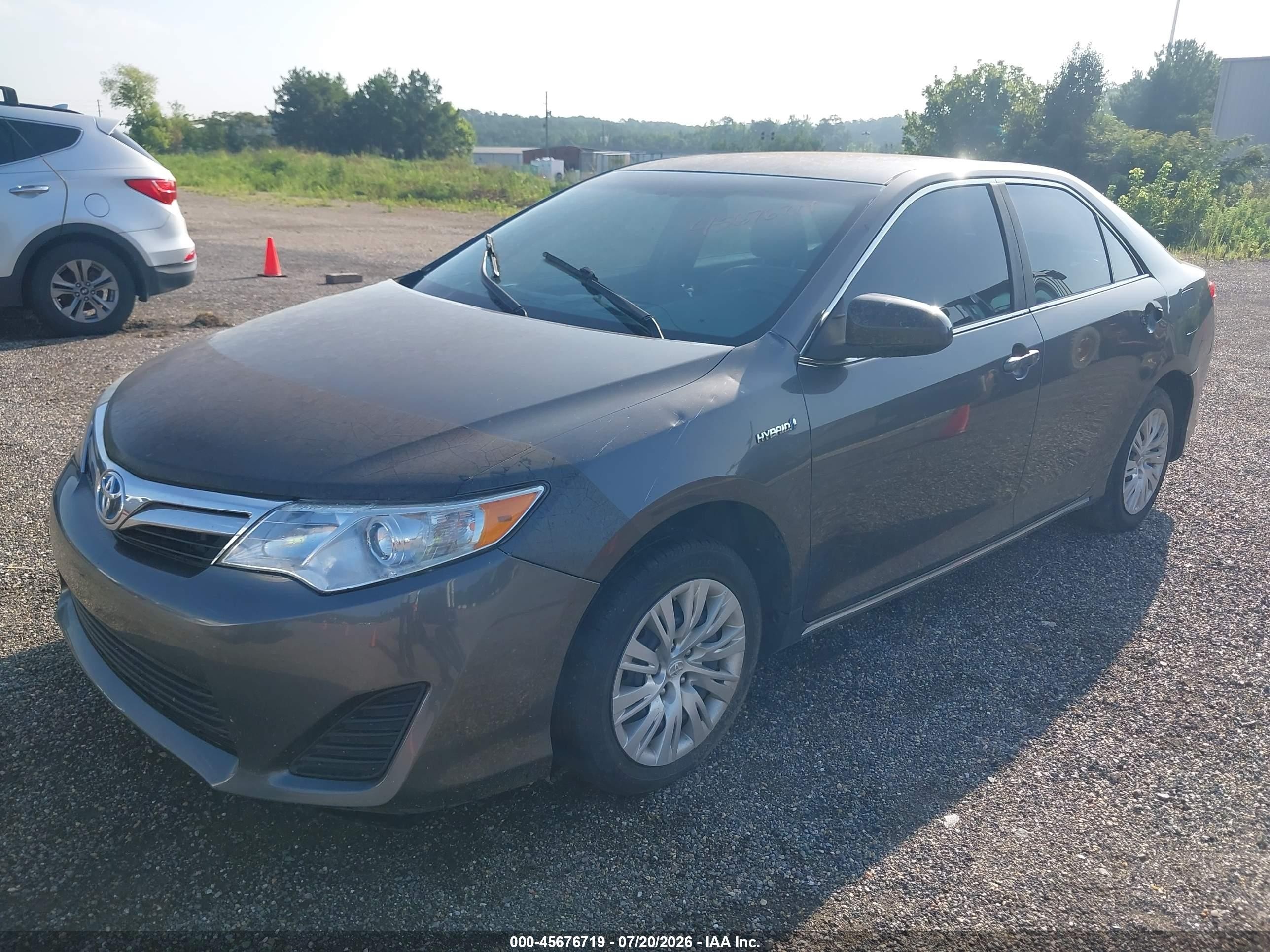 2013 Toyota Camry Hybrid Le Gray vin: 4T1BD1FK6DU089210