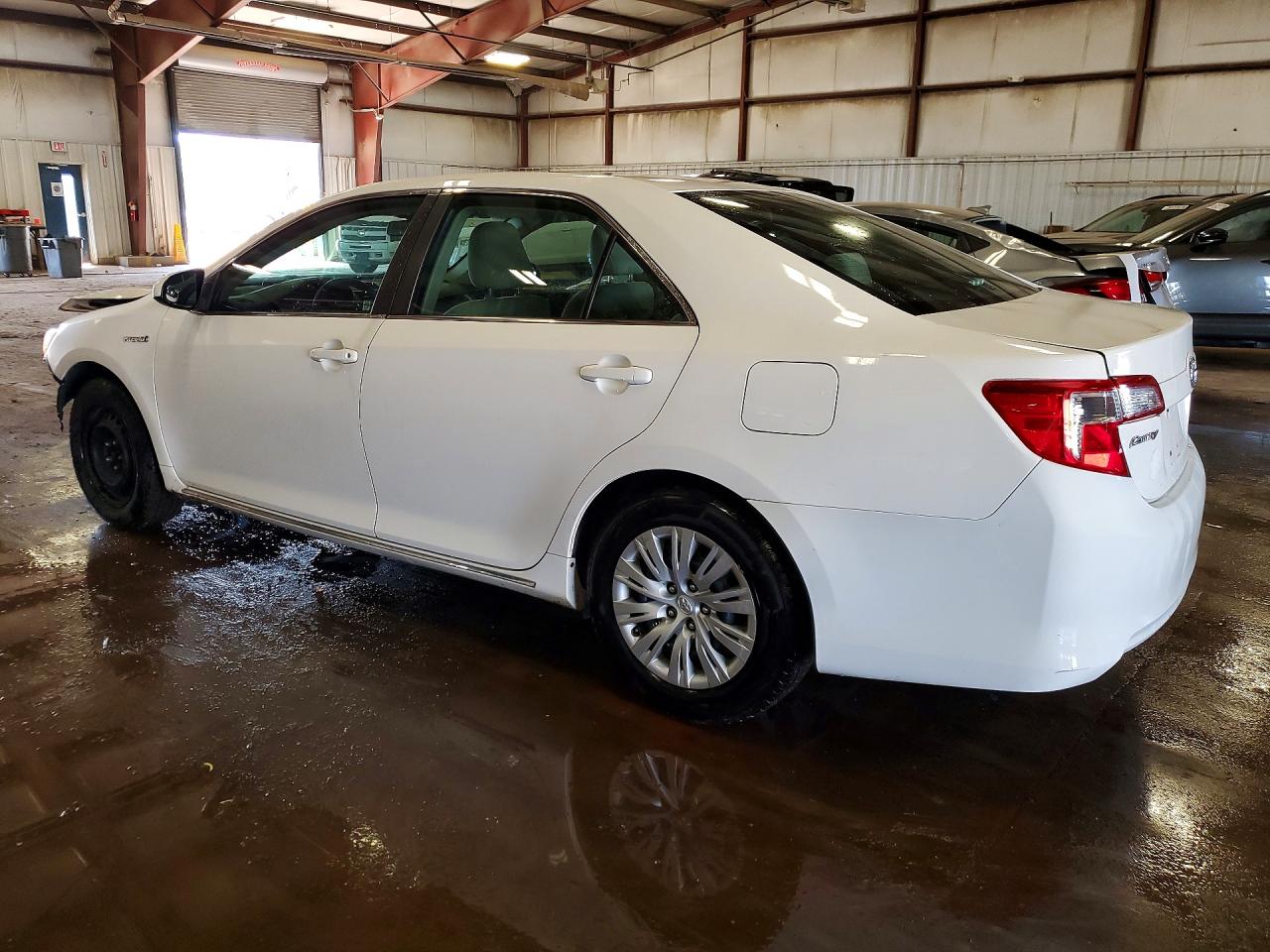 2013 Toyota Camry Hybrid Le White vin: 4T1BD1FK6DU096187
