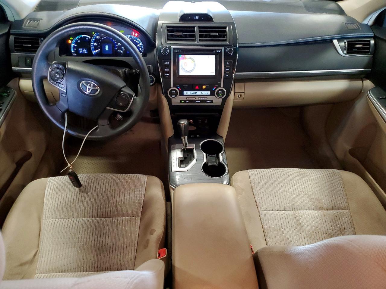 2013 Toyota Camry Hybrid Le White vin: 4T1BD1FK6DU096187