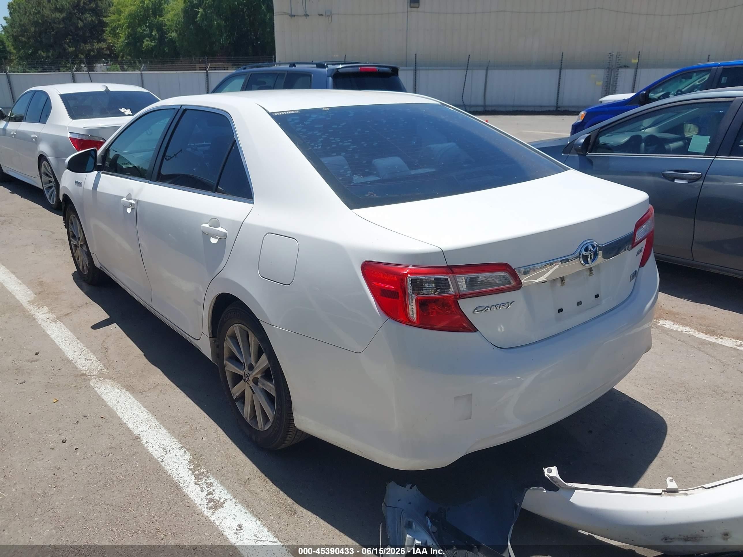 2014 Toyota Camry Hybrid Xle White vin: 4T1BD1FK6EU101485