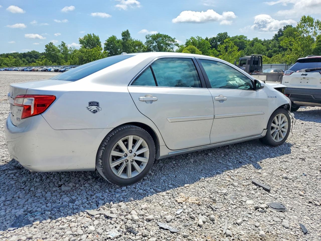 2014 Toyota Camry Hybrid Xle Silver vin: 4T1BD1FK6EU105715