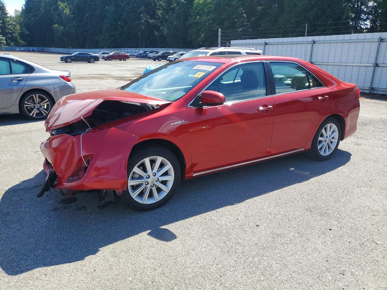 2014 Toyota Camry Hybrid Xle Red vin: 4T1BD1FK6EU105861