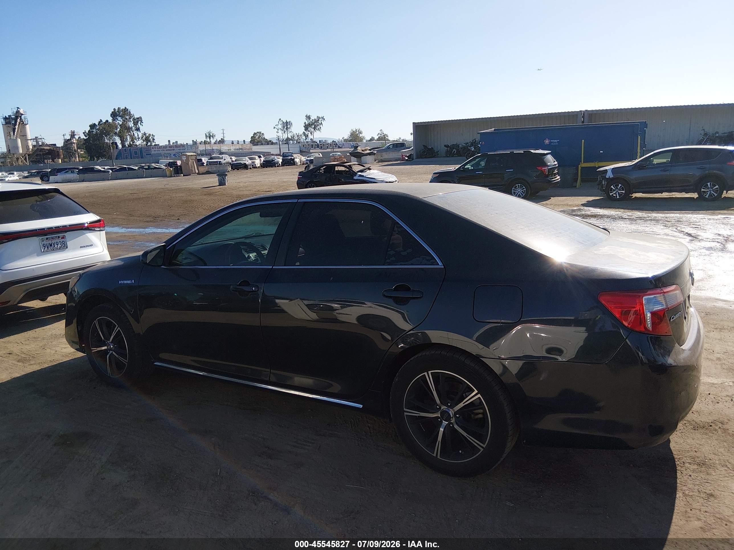 2014 Toyota Camry Hybrid Le Gray vin: 4T1BD1FK6EU109120