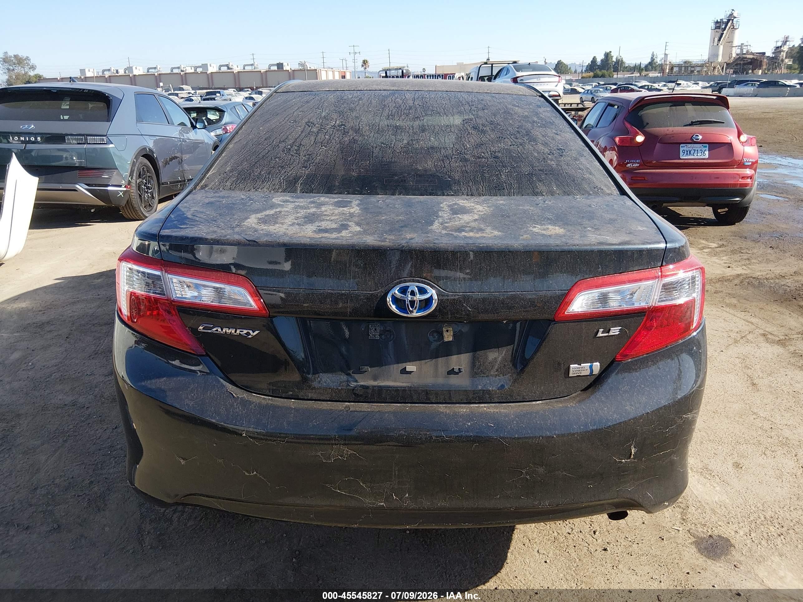 2014 Toyota Camry Hybrid Le Gray vin: 4T1BD1FK6EU109120