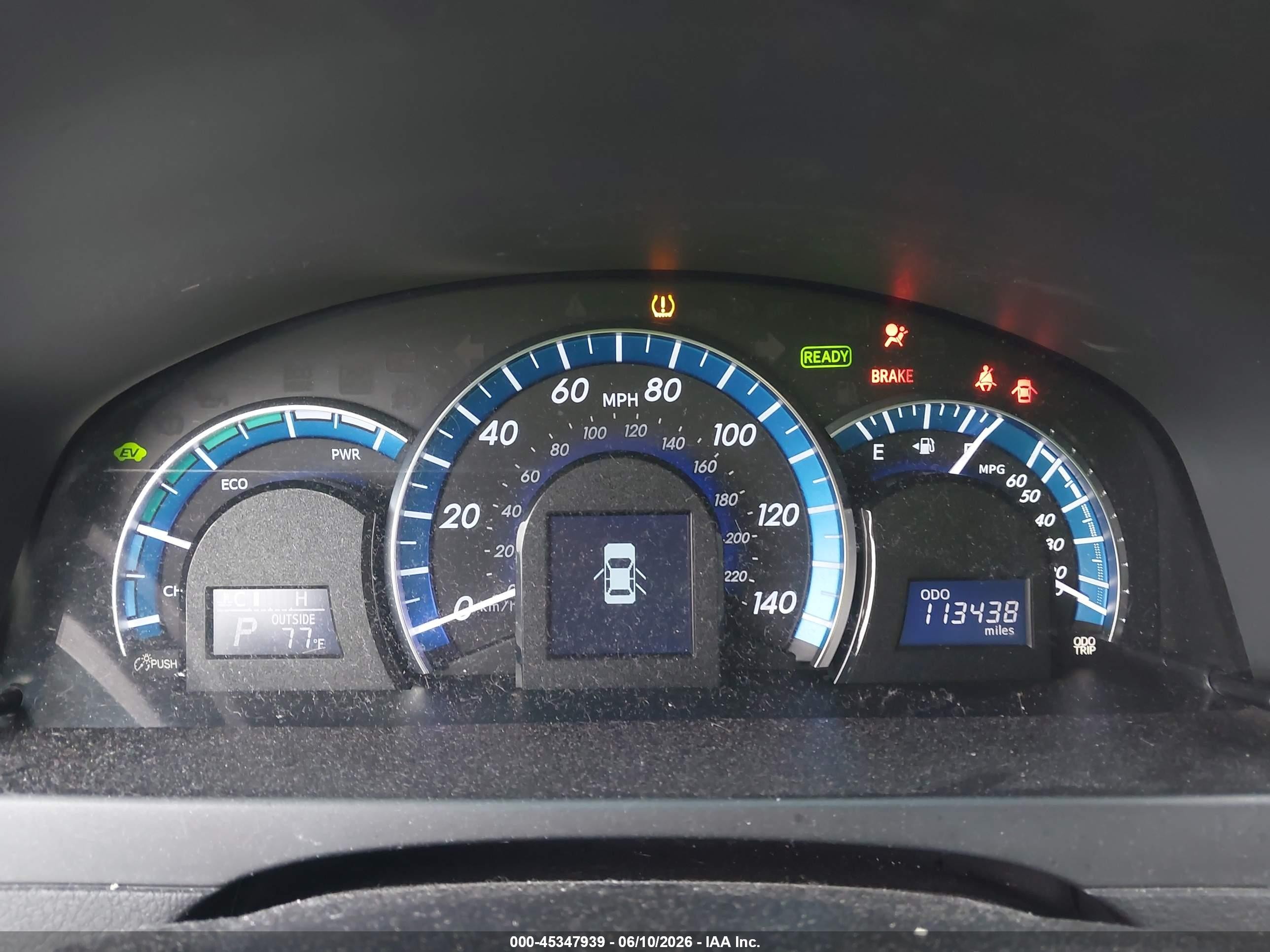 2014 Toyota Camry Hybrid Le Черный vin: 4T1BD1FK6EU111529