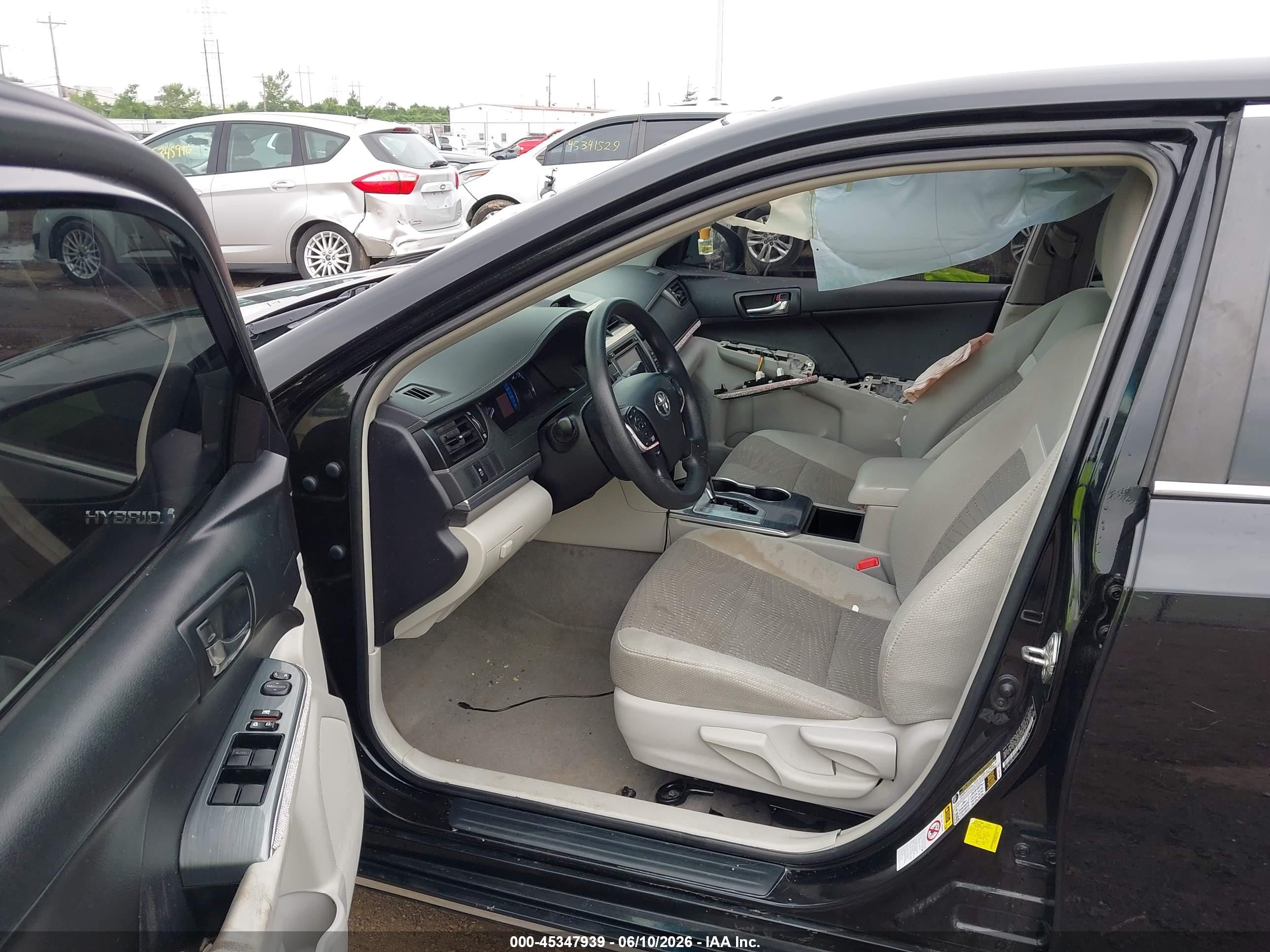 2014 Toyota Camry Hybrid Le Черный vin: 4T1BD1FK6EU111529