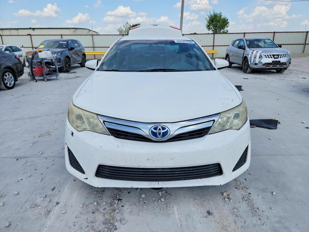 2014 Toyota Camry Hybrid Le White vin: 4T1BD1FK6EU113572