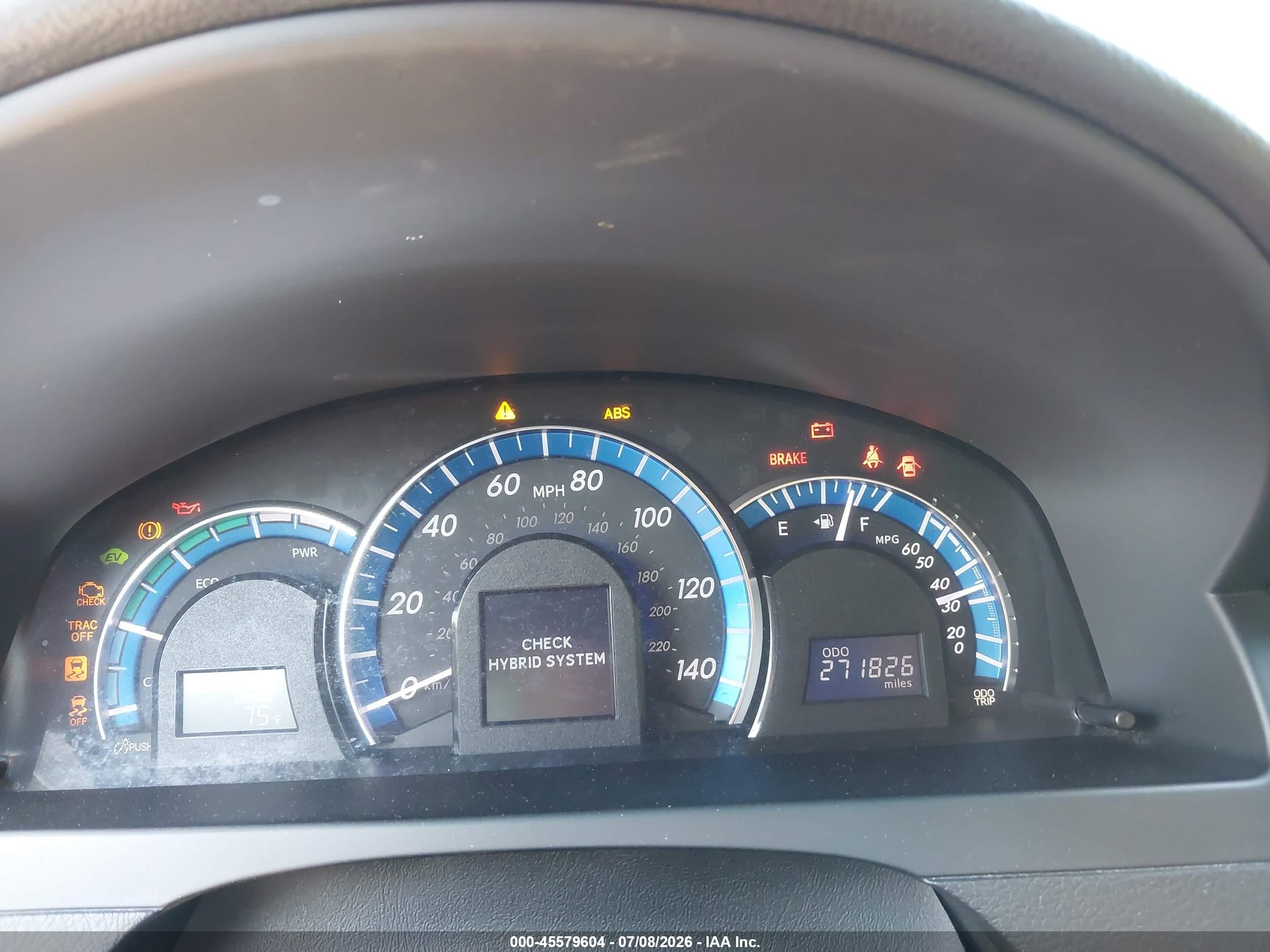 2014 Toyota Camry Hybrid Xle Blue vin: 4T1BD1FK6EU117833