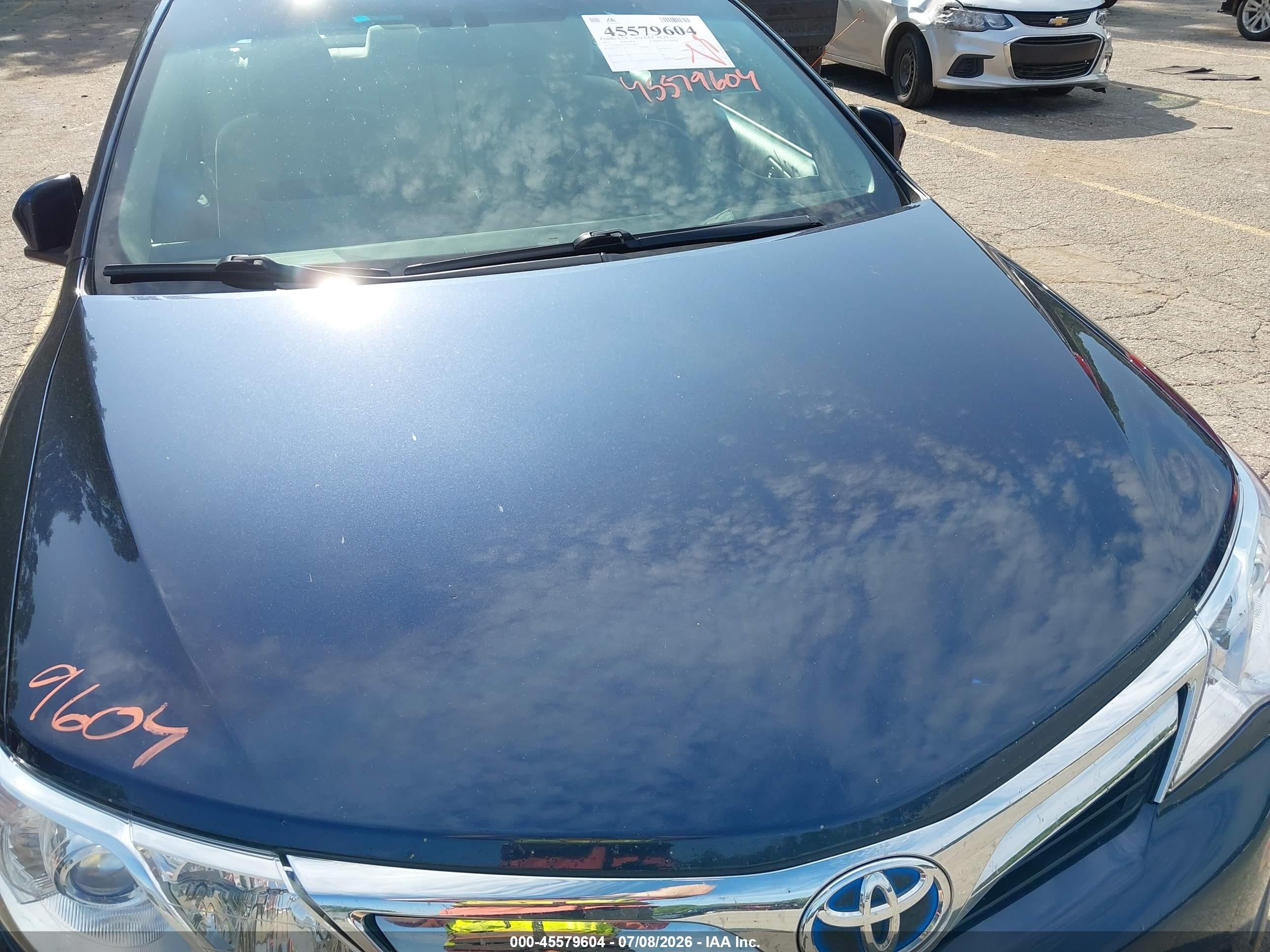2014 Toyota Camry Hybrid Xle Blue vin: 4T1BD1FK6EU117833