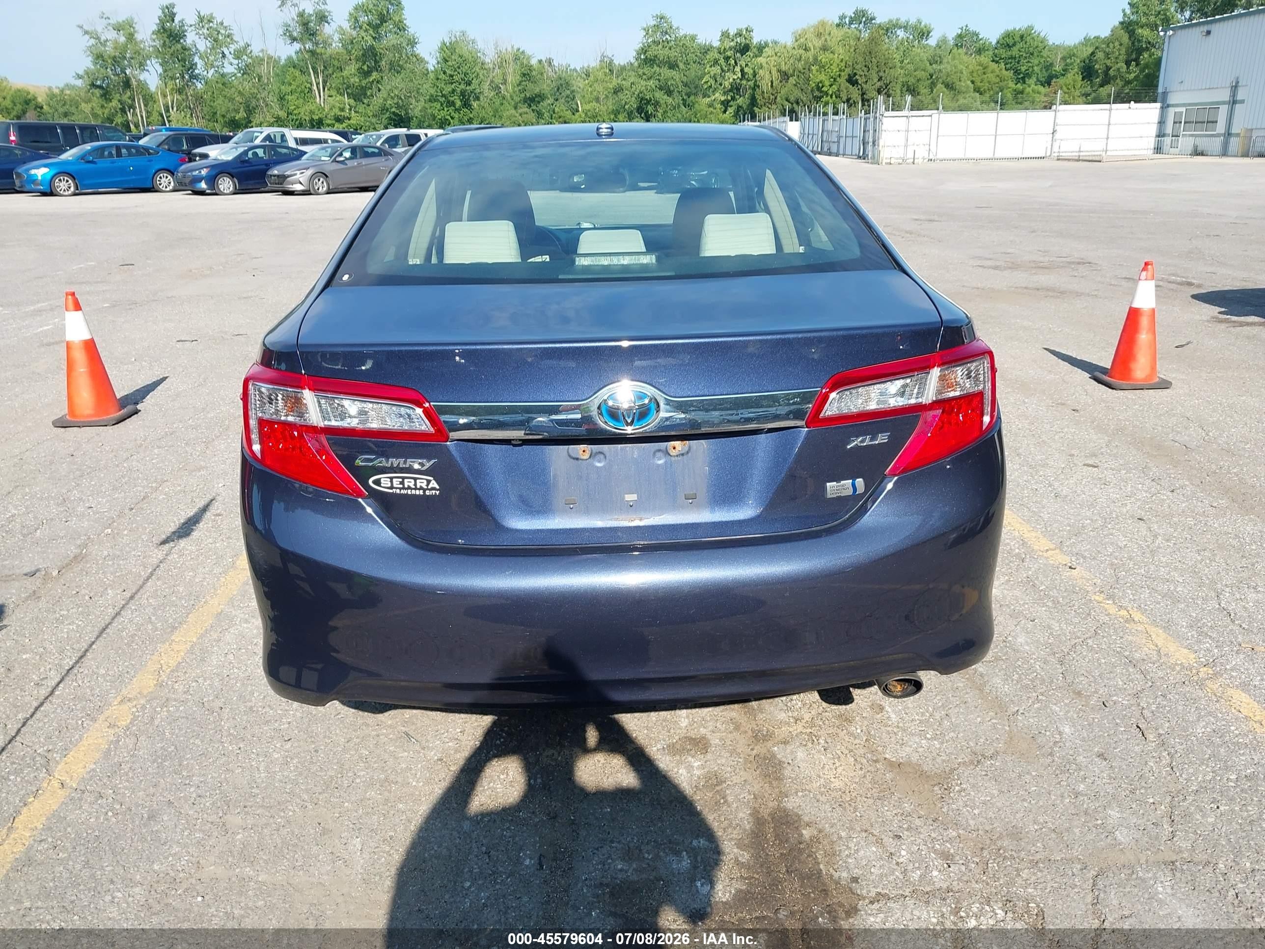 2014 Toyota Camry Hybrid Xle Blue vin: 4T1BD1FK6EU117833