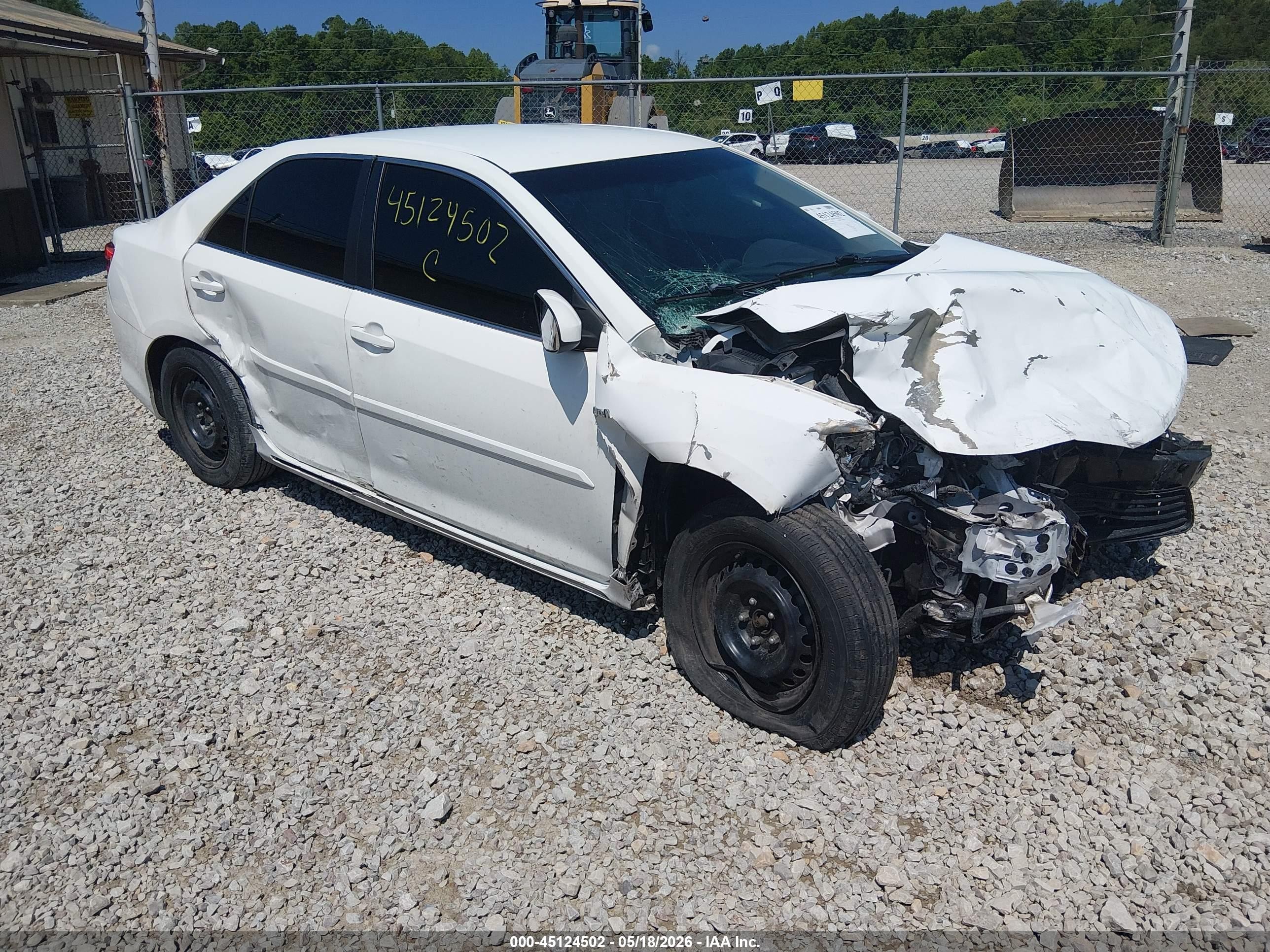 2014 Toyota Camry Hybrid Le White vin: 4T1BD1FK6EU120795
