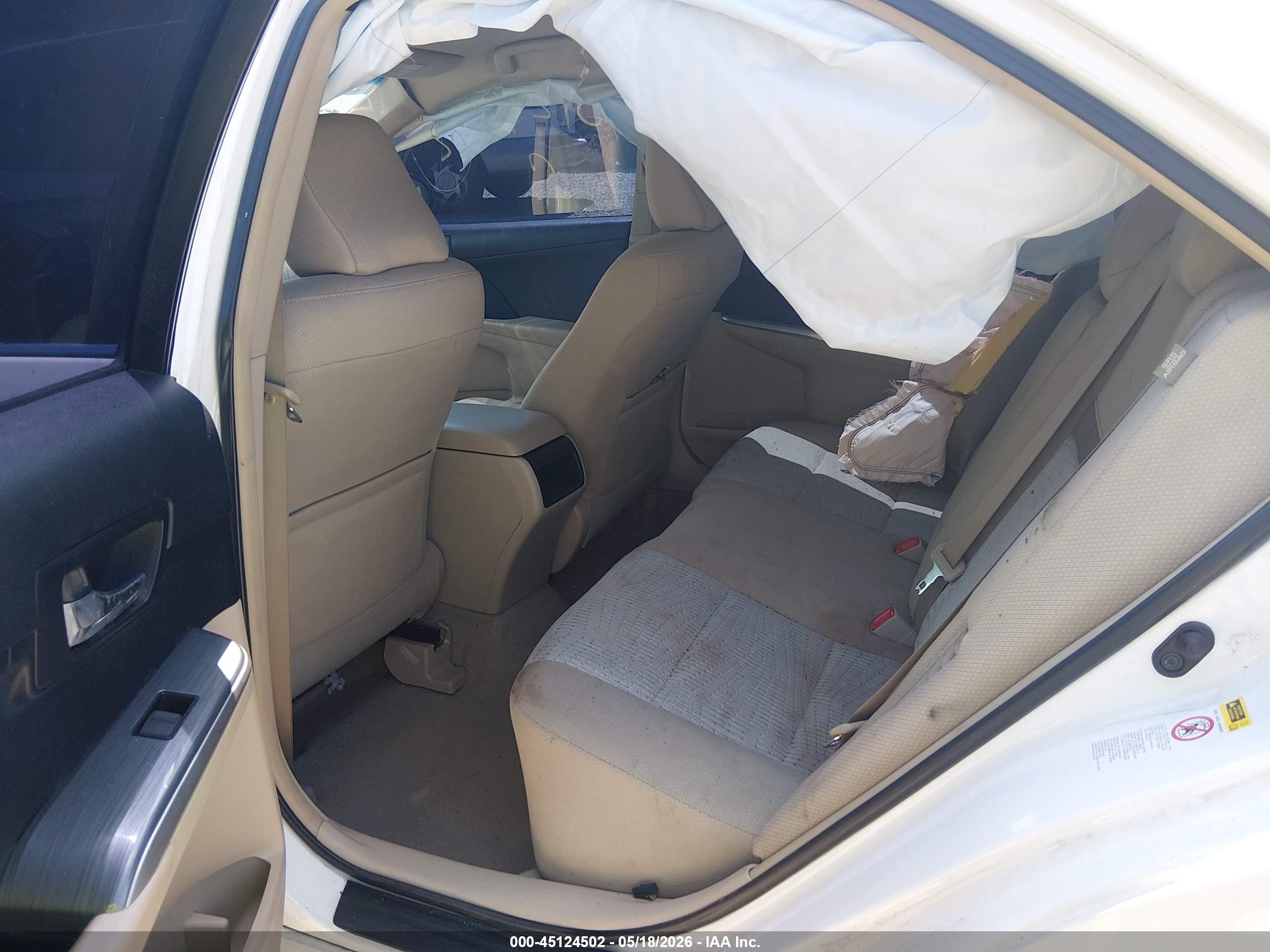 2014 Toyota Camry Hybrid Le White vin: 4T1BD1FK6EU120795