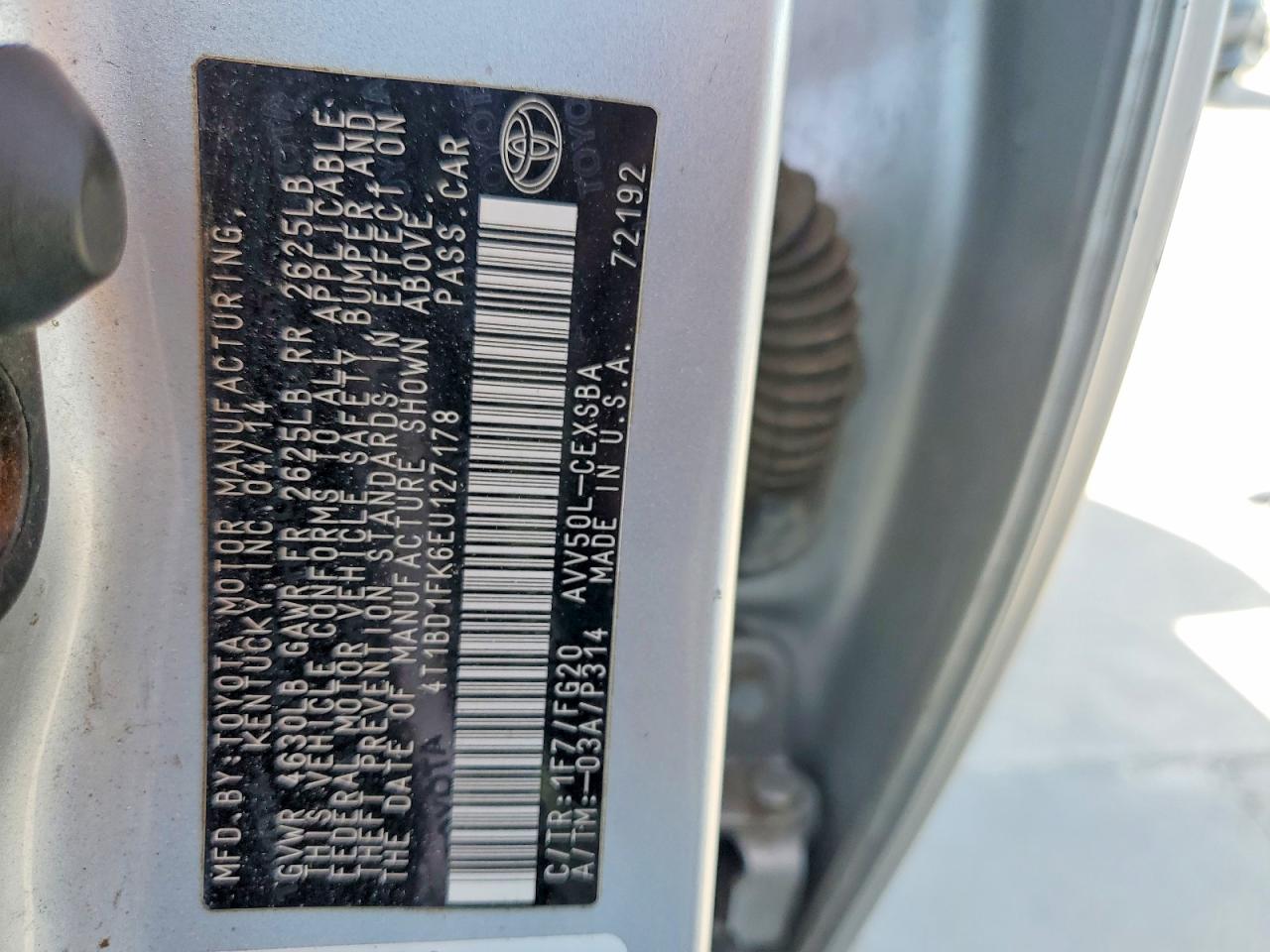 2014 Toyota Camry Hybrid Se Silver vin: 4T1BD1FK6EU127178