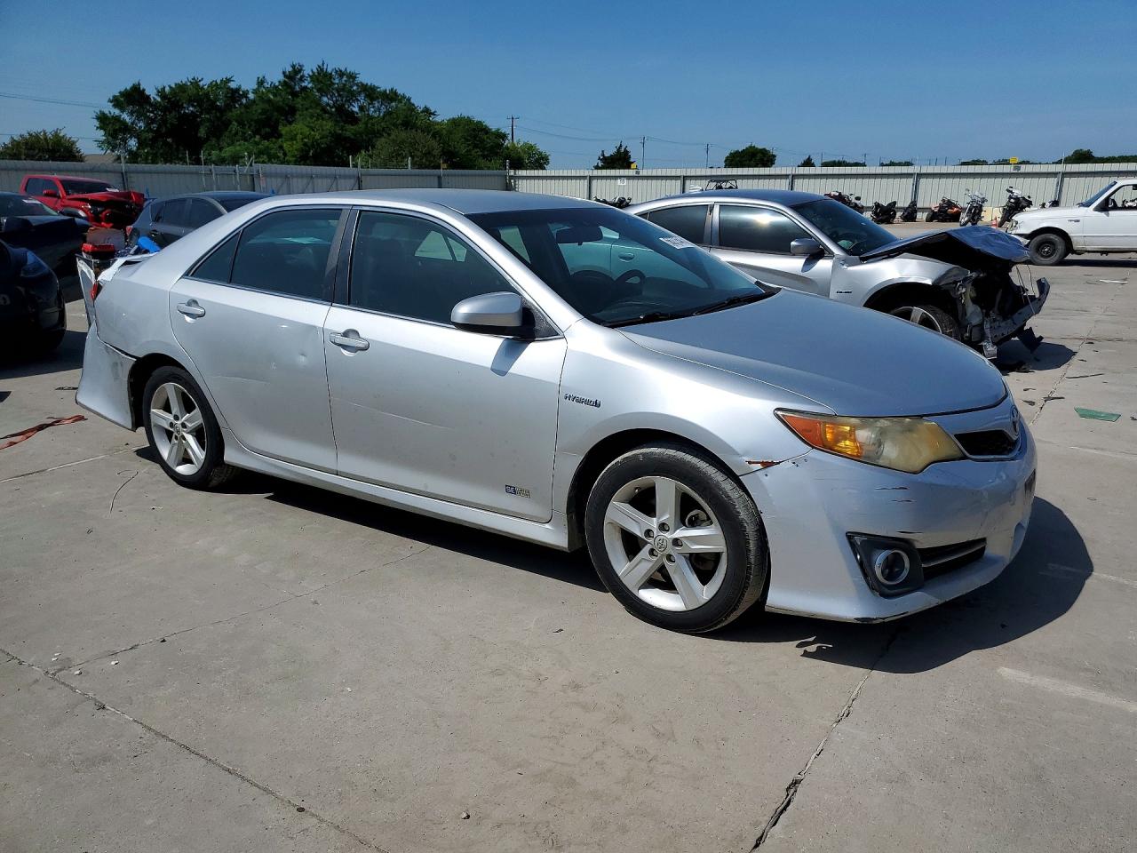 2014 Toyota Camry Hybrid Se Silver vin: 4T1BD1FK6EU127178