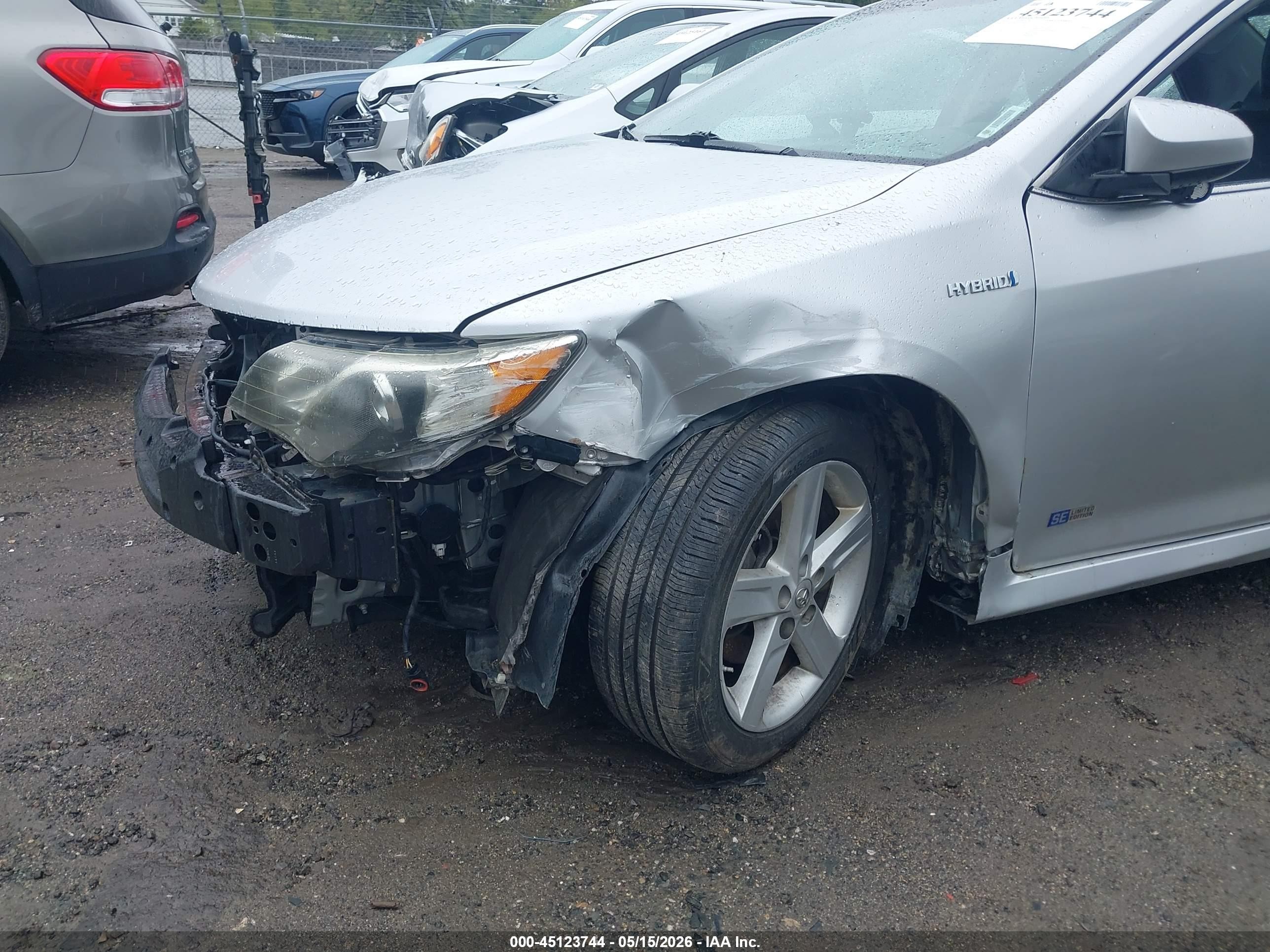 2014 Toyota Camry Hybrid Se Limited Edition Серебряный vin: 4T1BD1FK6EU130663
