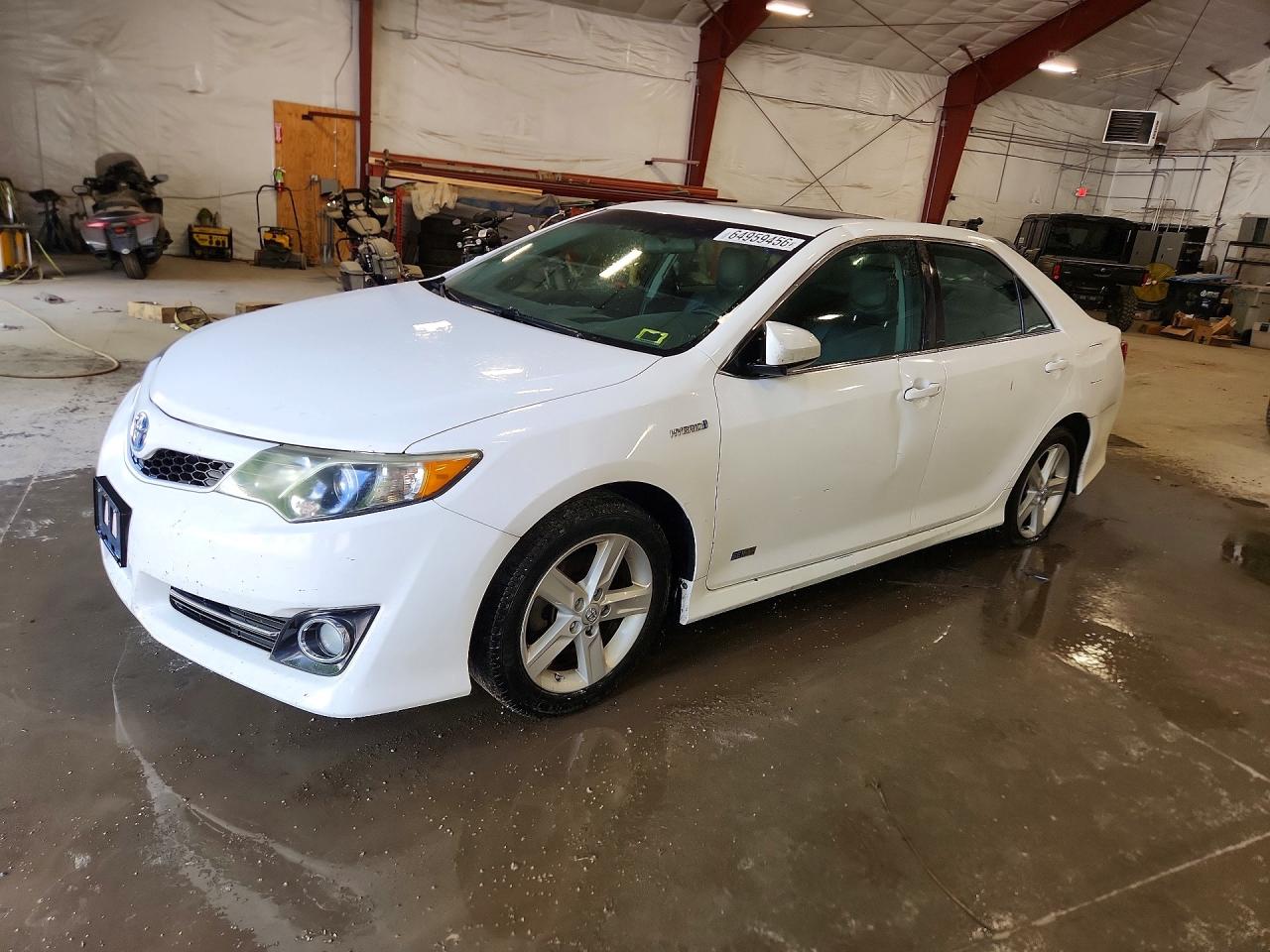 2014 Toyota Camry Hybrid Se White vin: 4T1BD1FK6EU135801