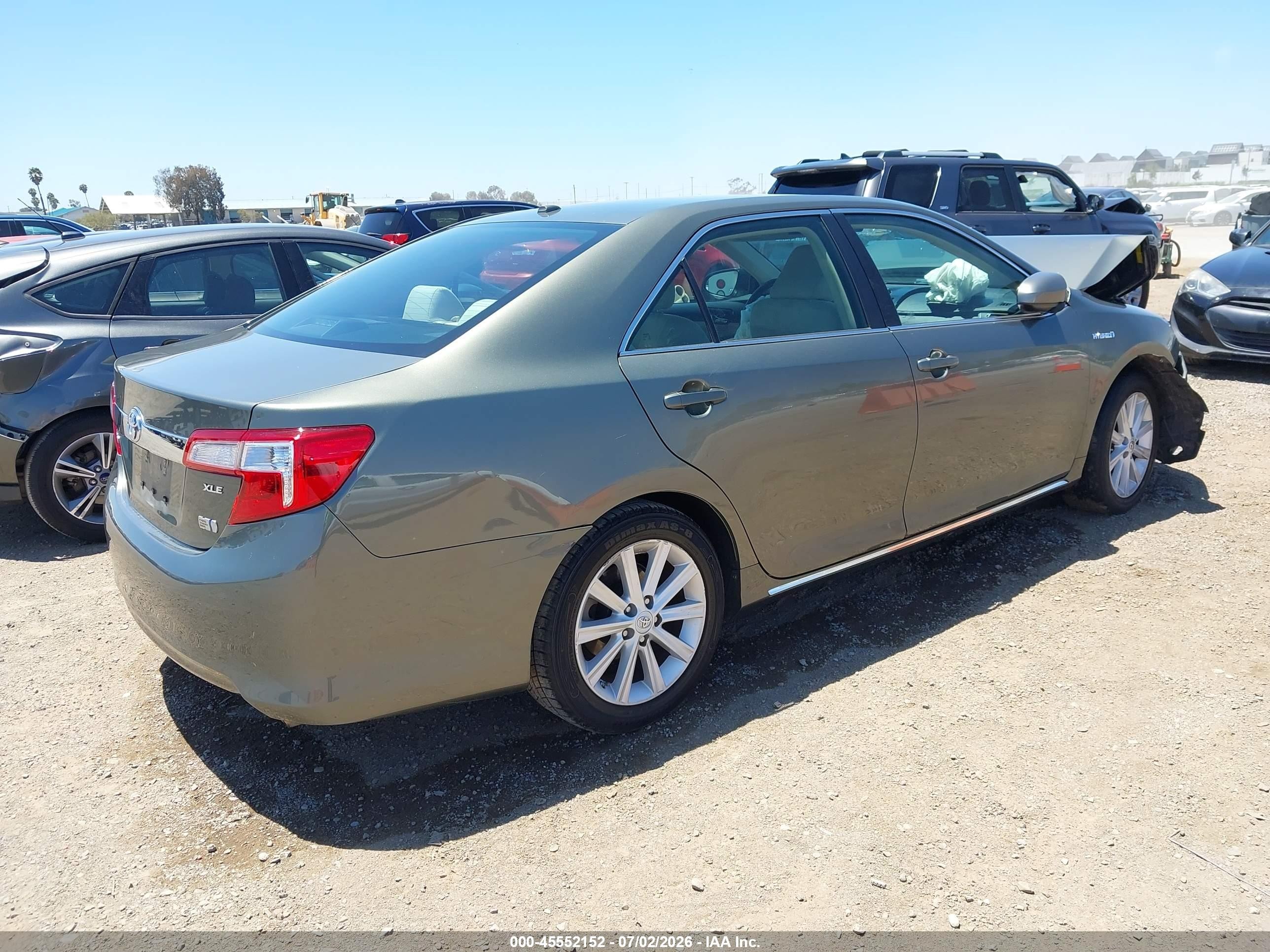 2014 Toyota Camry Hybrid Xle Pewter vin: 4T1BD1FK6EU136835