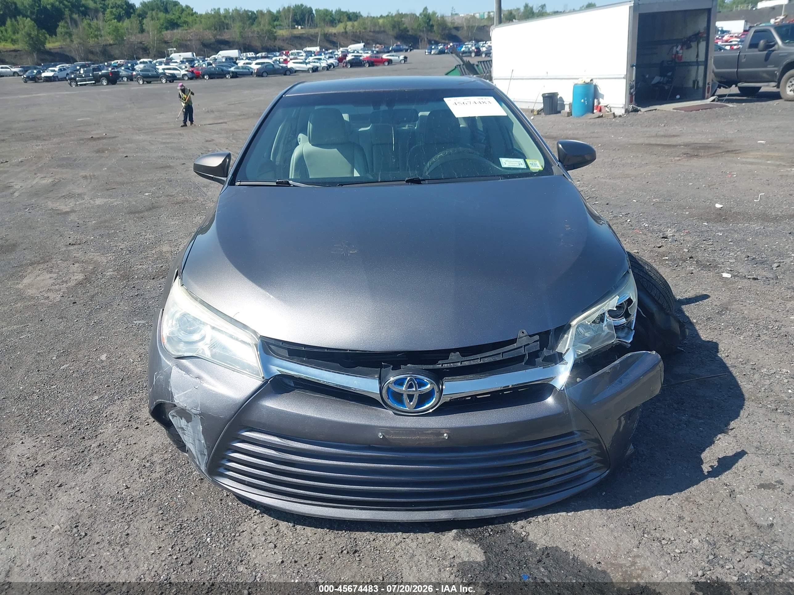 2015 Toyota Camry Hybrid Xle Brown vin: 4T1BD1FK6FU143611
