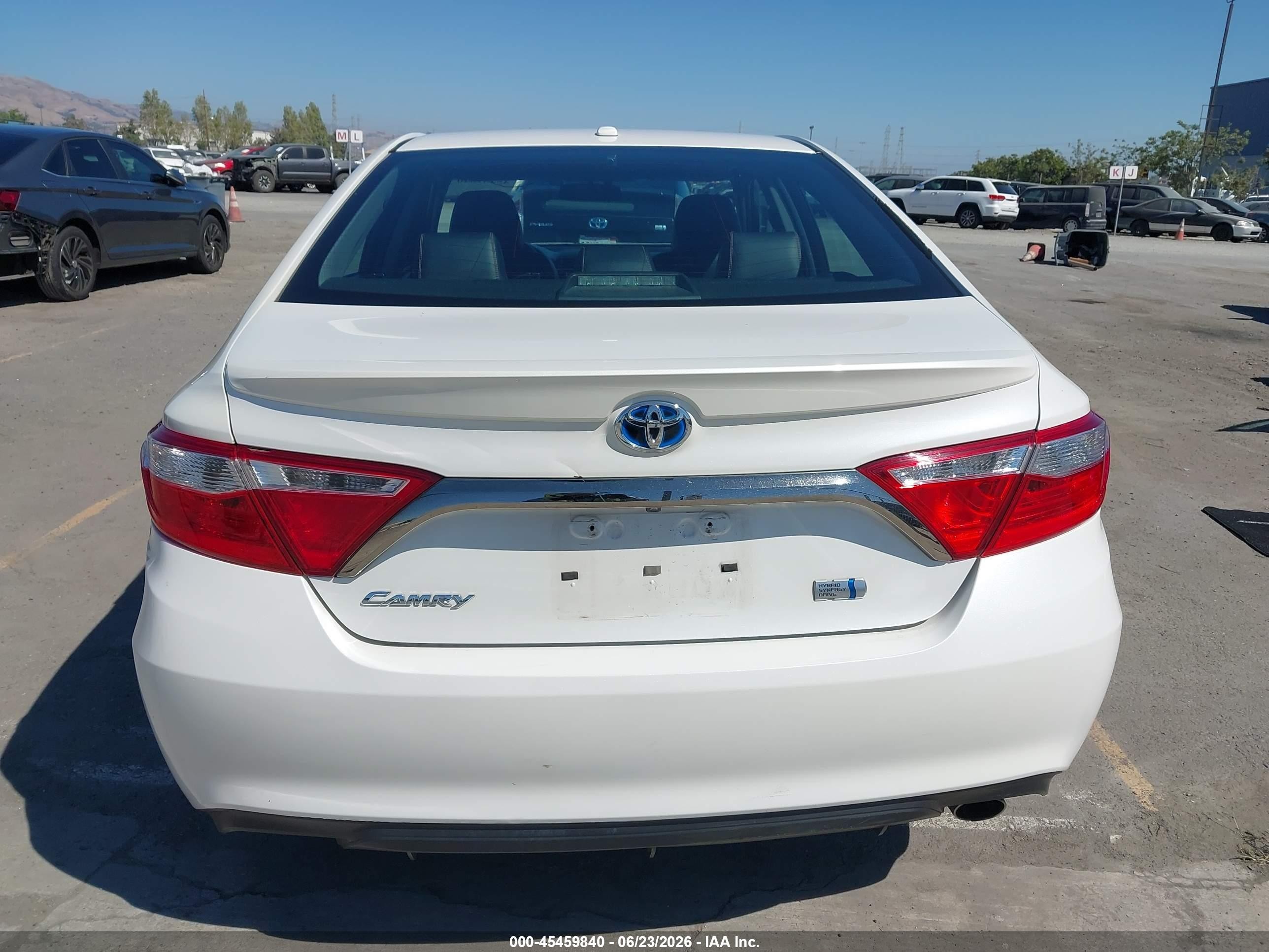 2015 Toyota Camry Hybrid Se White vin: 4T1BD1FK6FU145780