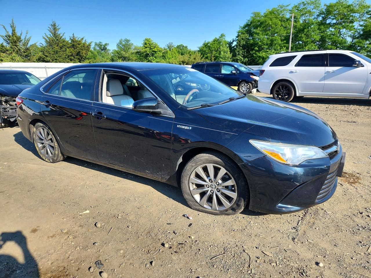 2015 Toyota Camry Hybrid Black vin: 4T1BD1FK6FU156648