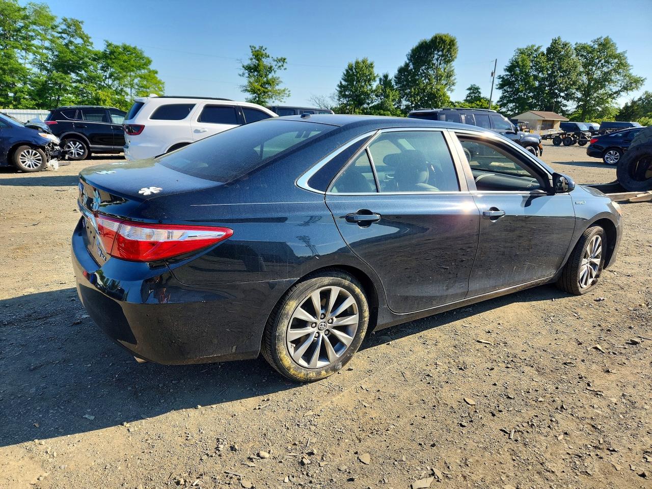 2015 Toyota Camry Hybrid Black vin: 4T1BD1FK6FU156648