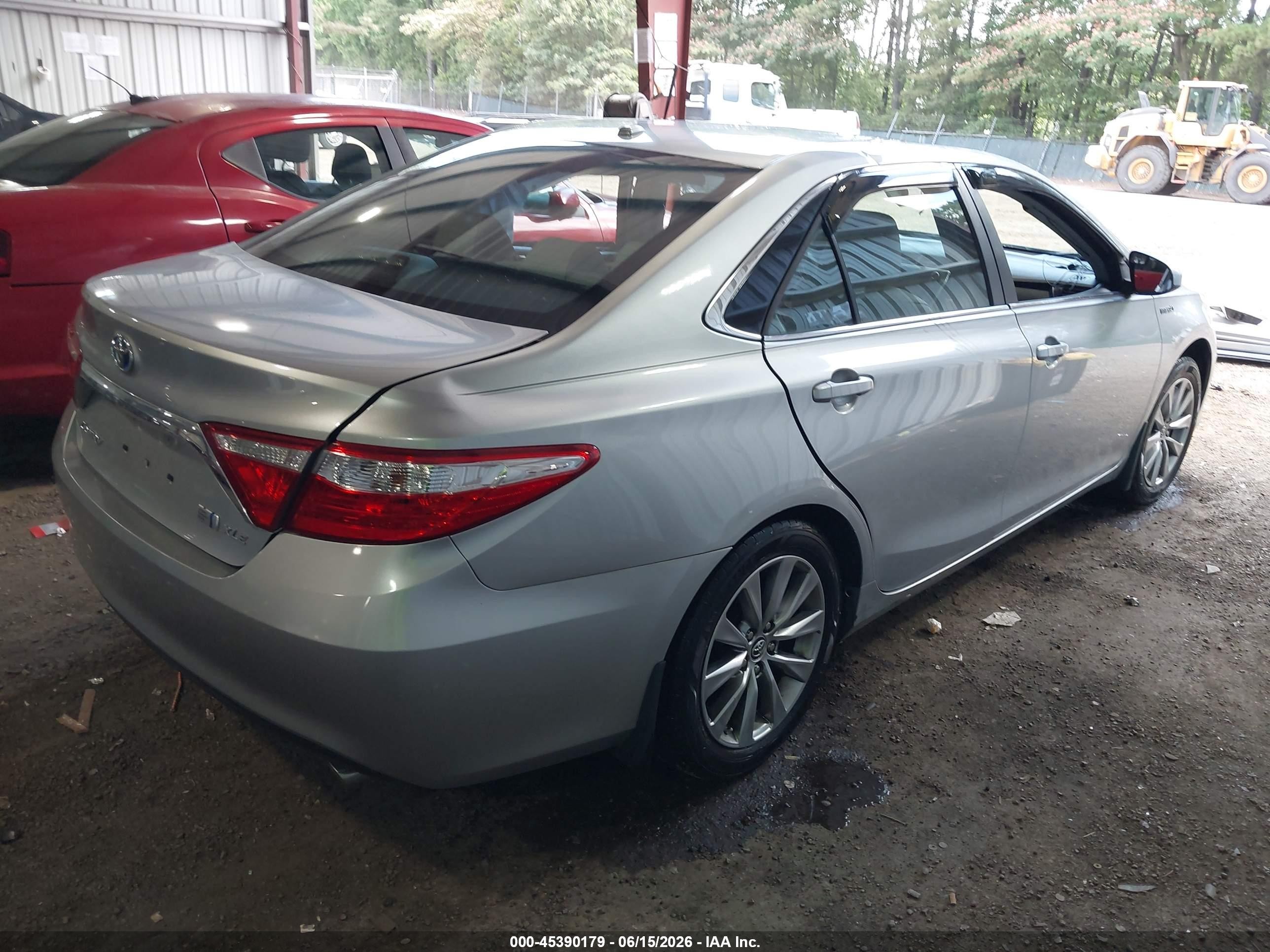2015 Toyota Camry Hybrid Xle Gray vin: 4T1BD1FK6FU159596