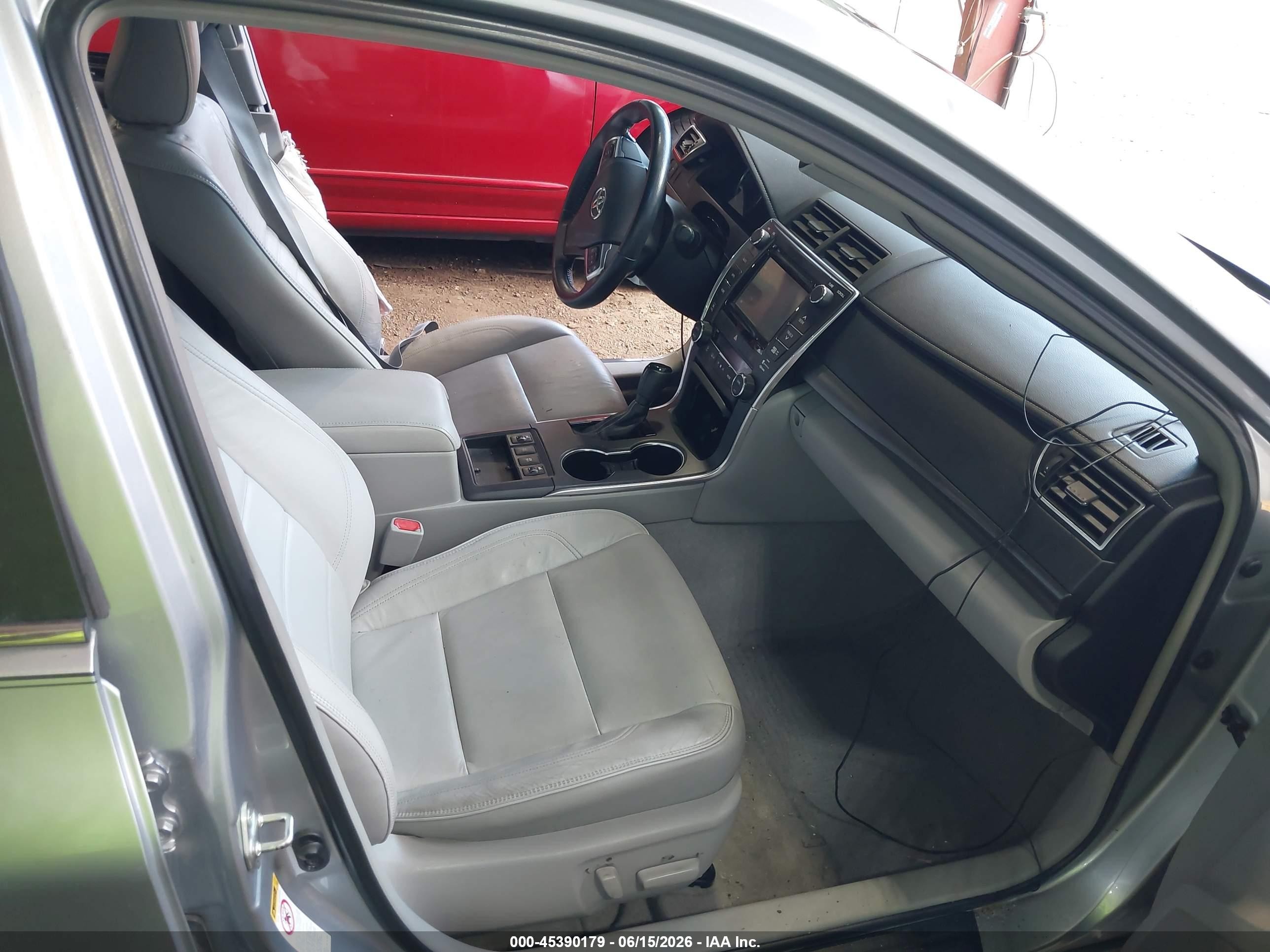2015 Toyota Camry Hybrid Xle Gray vin: 4T1BD1FK6FU159596