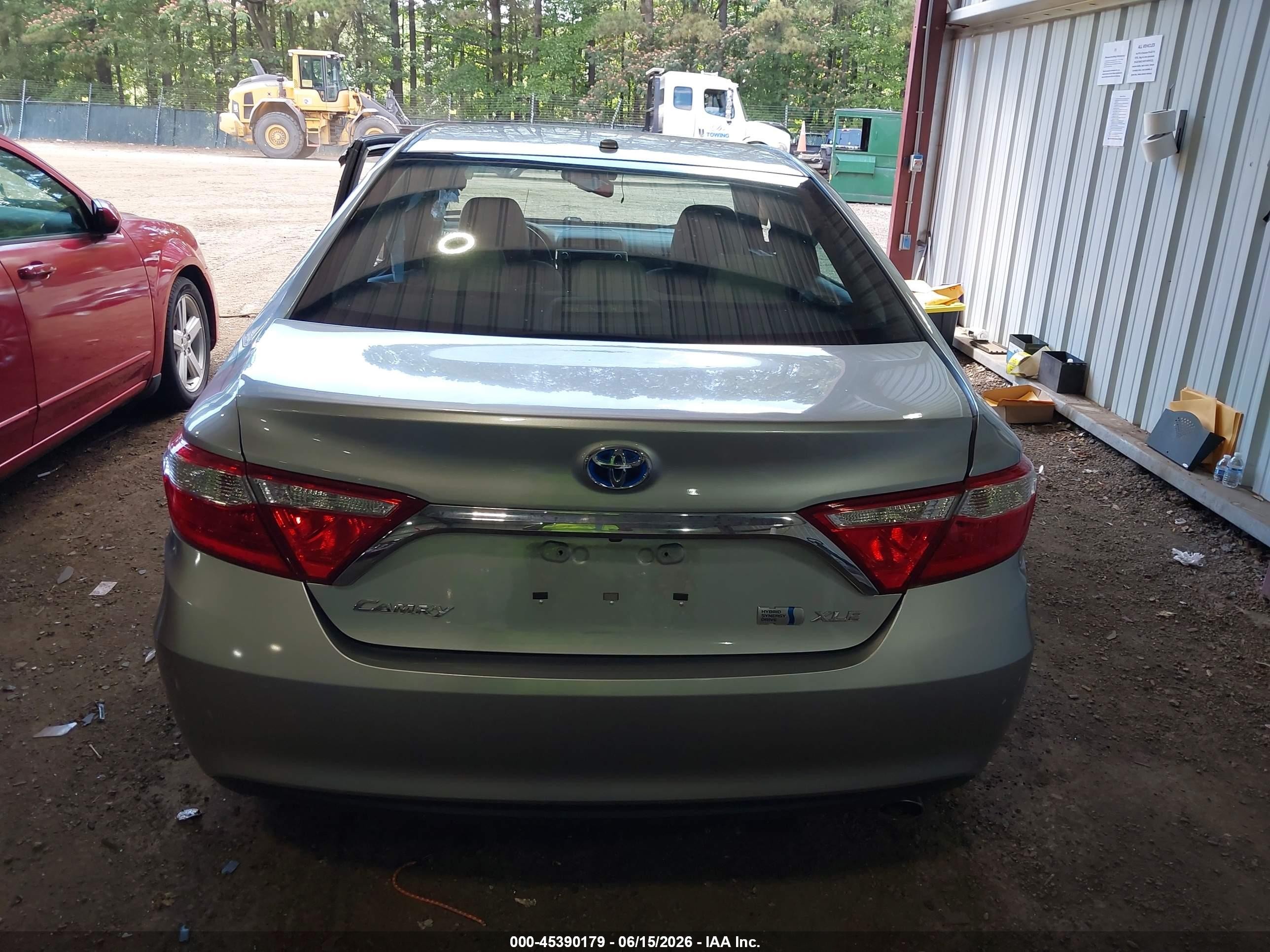 2015 Toyota Camry Hybrid Xle Gray vin: 4T1BD1FK6FU159596