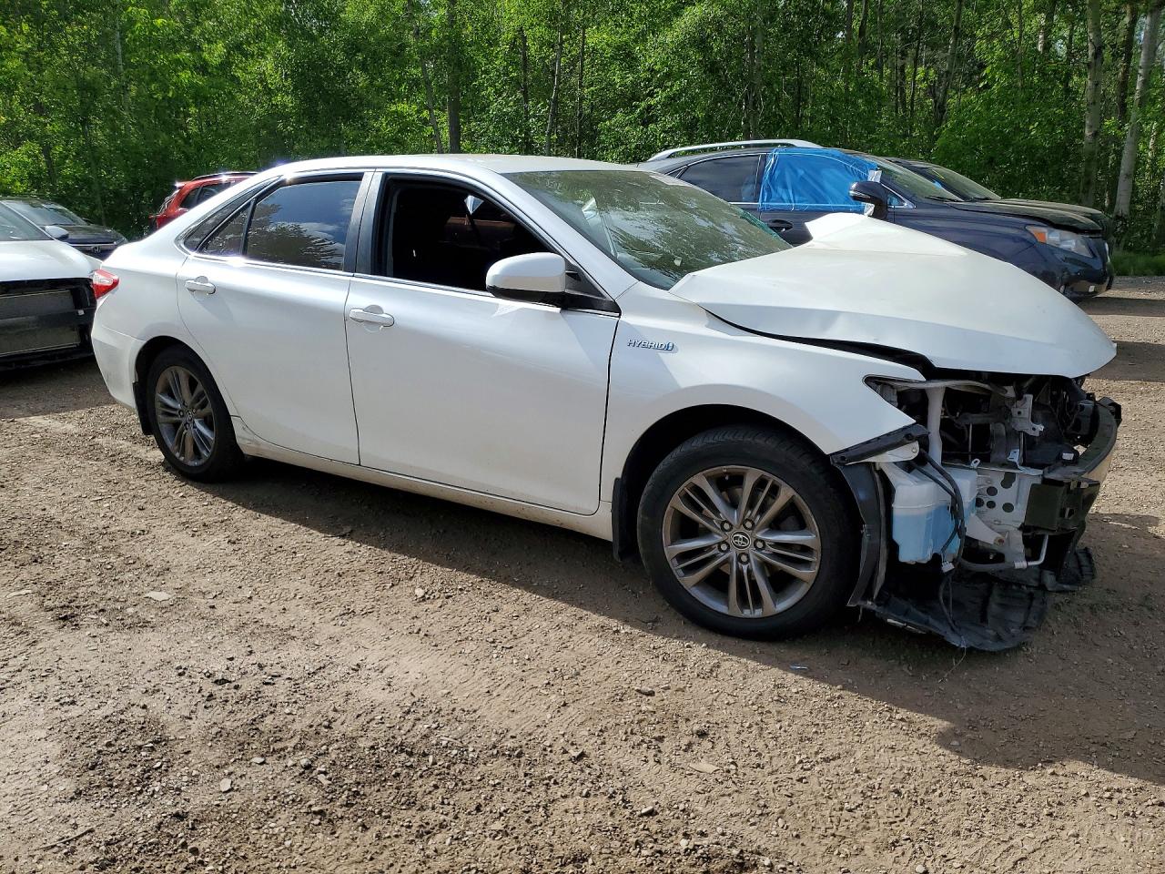 2015 Toyota Camry Hybrid Le White vin: 4T1BD1FK6FU167133