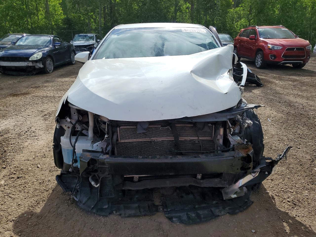 2015 Toyota Camry Hybrid Le White vin: 4T1BD1FK6FU167133