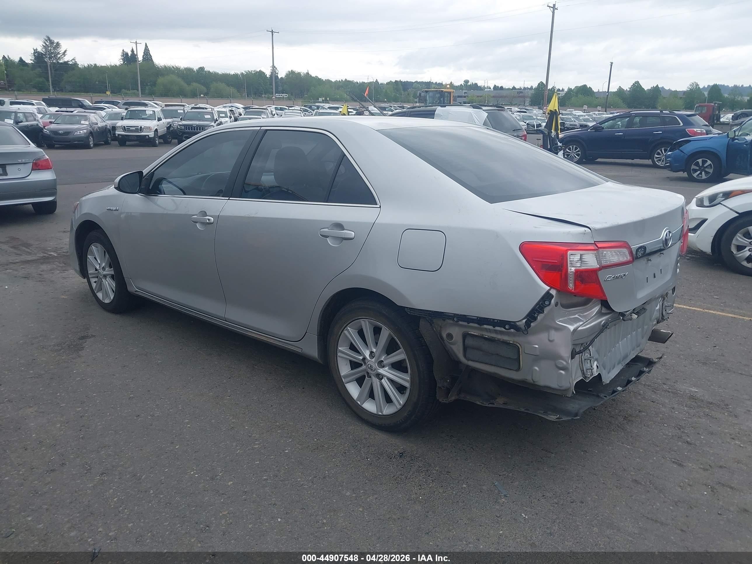 2012 Toyota Camry Hybrid Xle Silver vin: 4T1BD1FK7CU007791