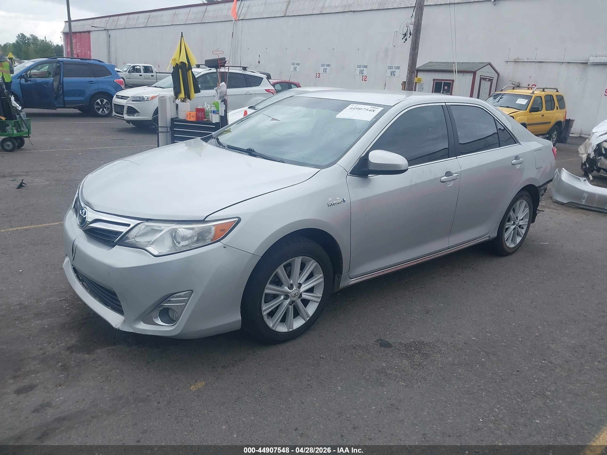 2012 Toyota Camry Hybrid Xle Silver vin: 4T1BD1FK7CU007791