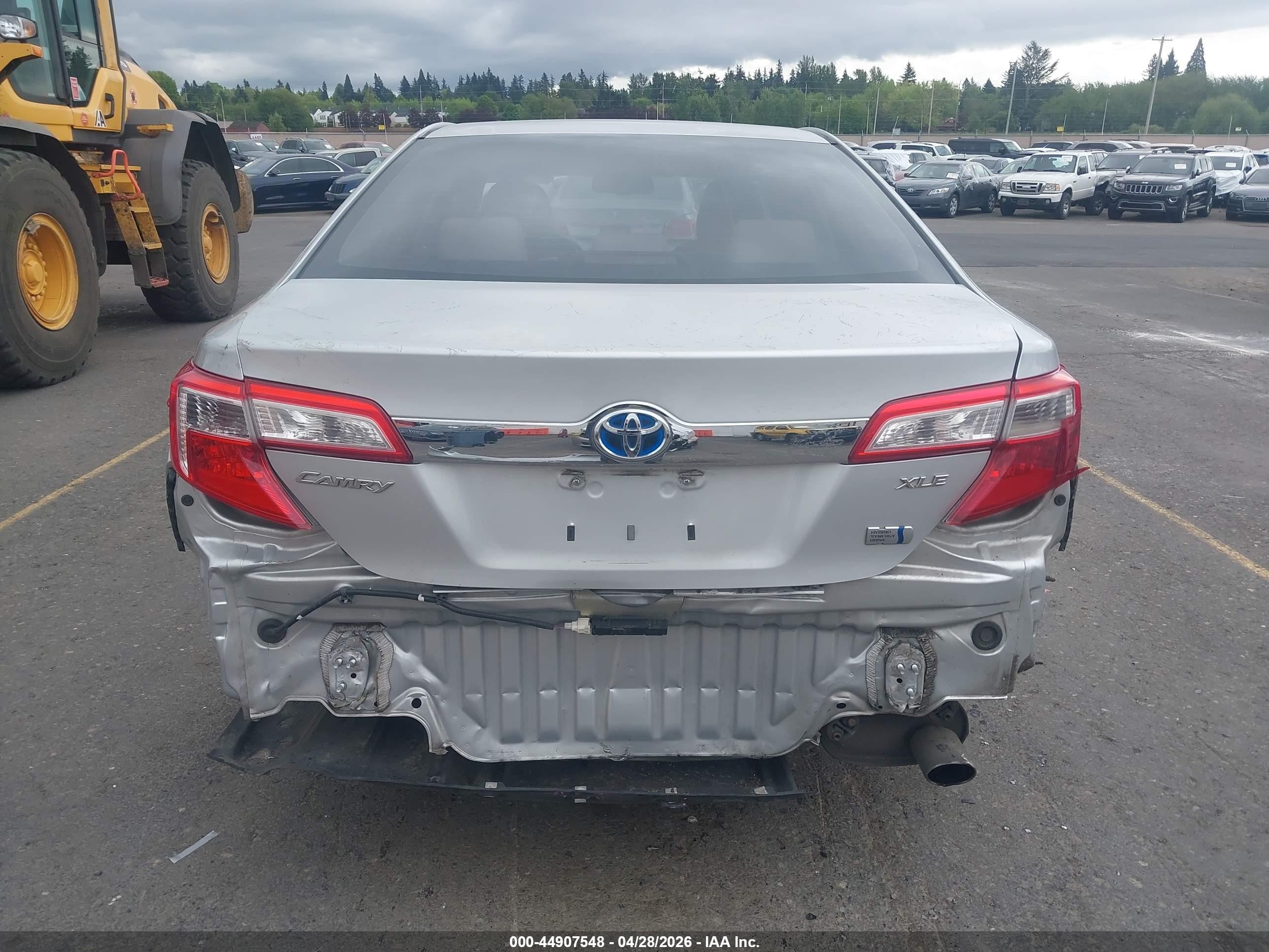 2012 Toyota Camry Hybrid Xle Silver vin: 4T1BD1FK7CU007791