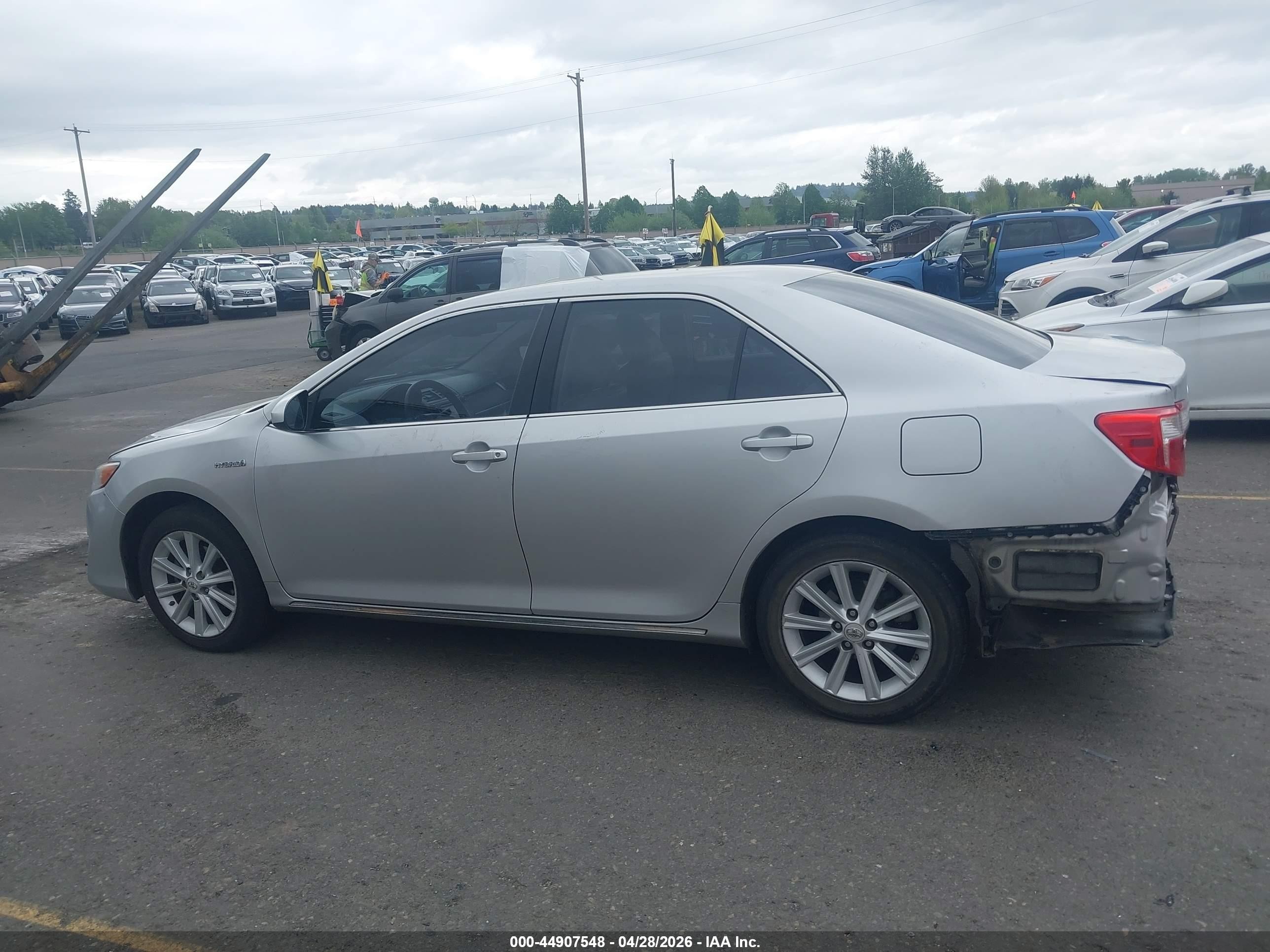 2012 Toyota Camry Hybrid Xle Silver vin: 4T1BD1FK7CU007791