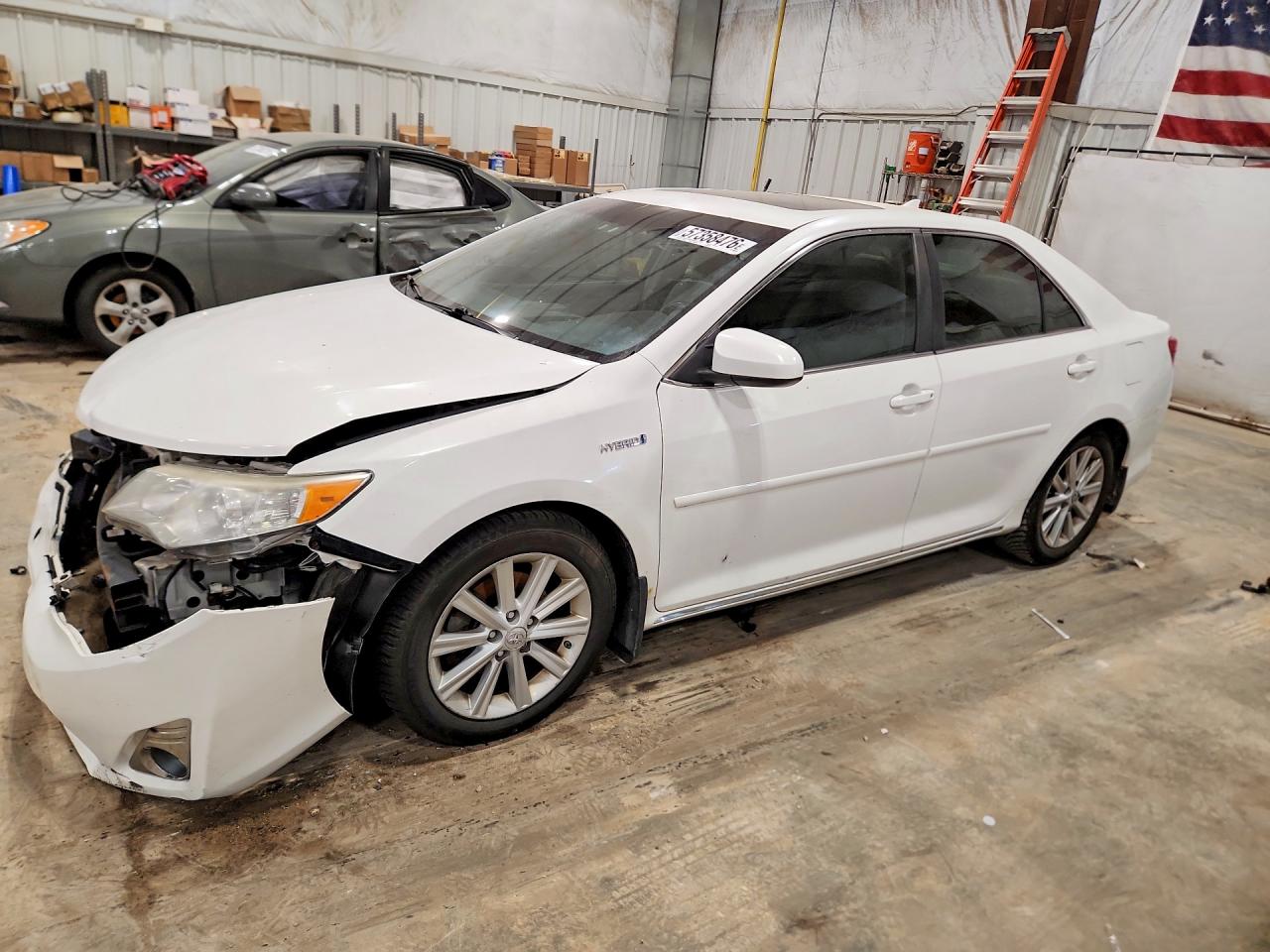 2012 Toyota Camry Hybrid Xle White vin: 4T1BD1FK7CU007869