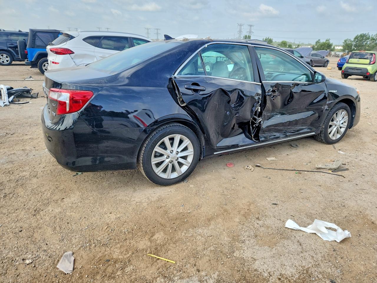 2012 Toyota Camry Hybrid Xle Черный vin: 4T1BD1FK7CU010853