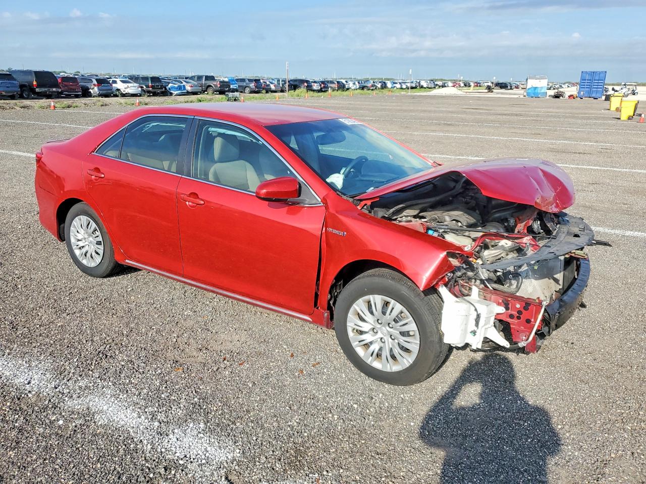 2012 Toyota Camry Hybrid Le Red vin: 4T1BD1FK7CU012294