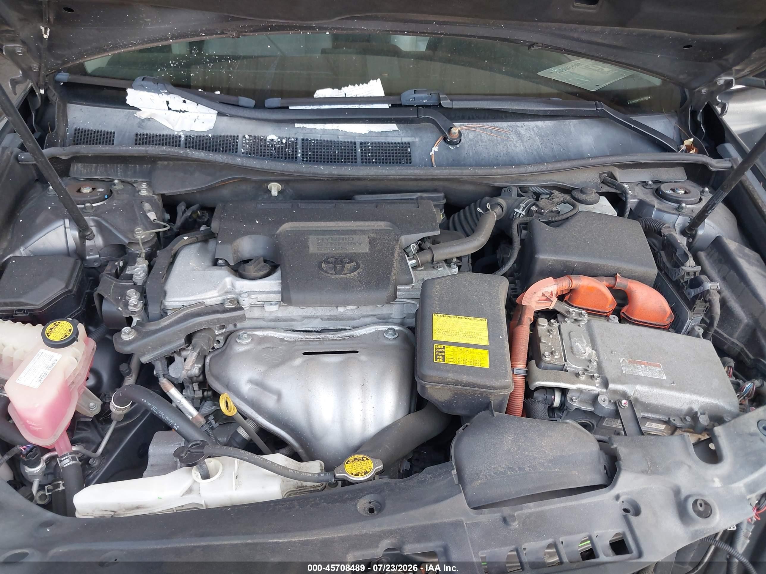 2012 Toyota Camry Hybrid Le Серый vin: 4T1BD1FK7CU013820