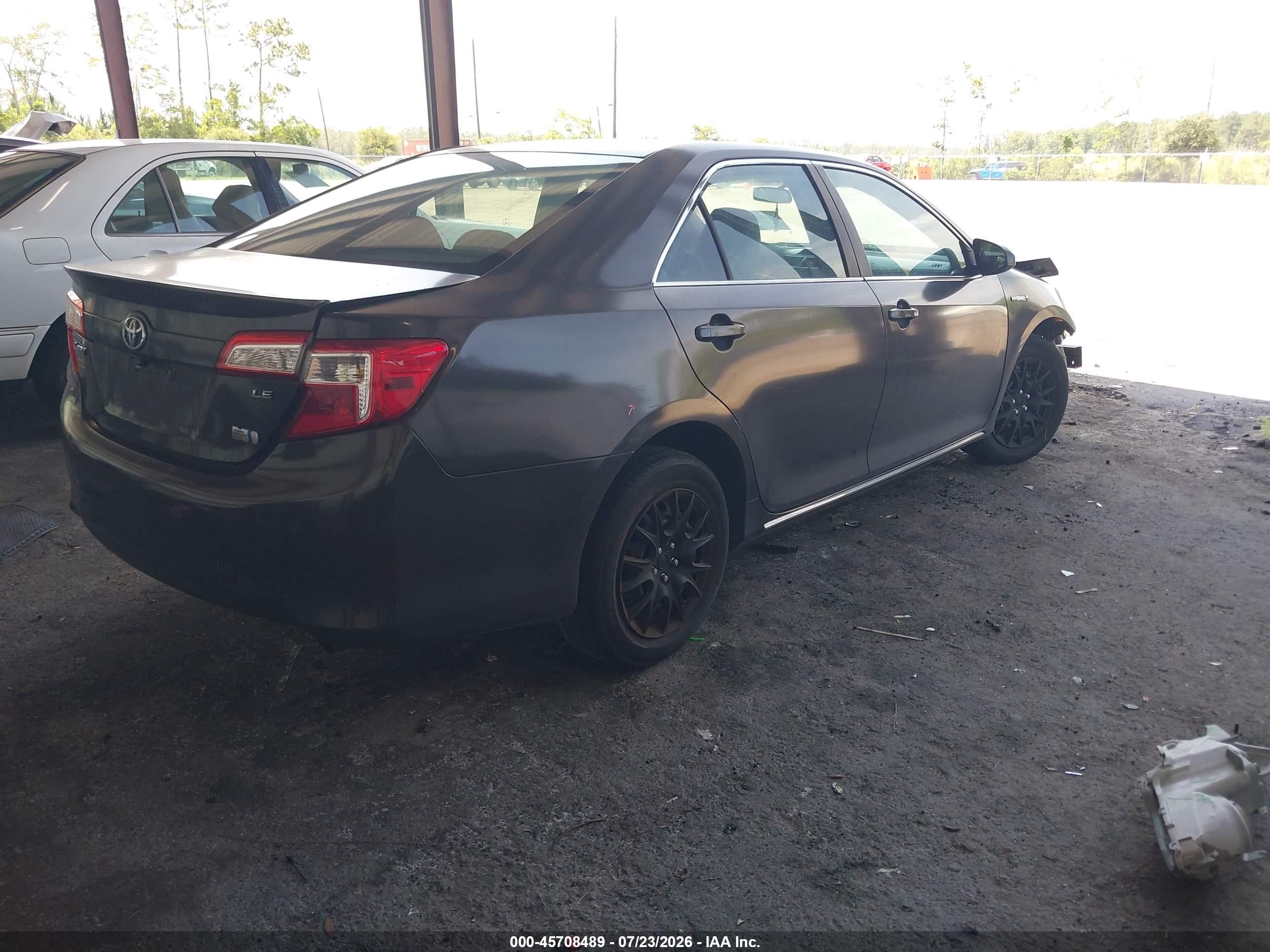 2012 Toyota Camry Hybrid Le Серый vin: 4T1BD1FK7CU013820
