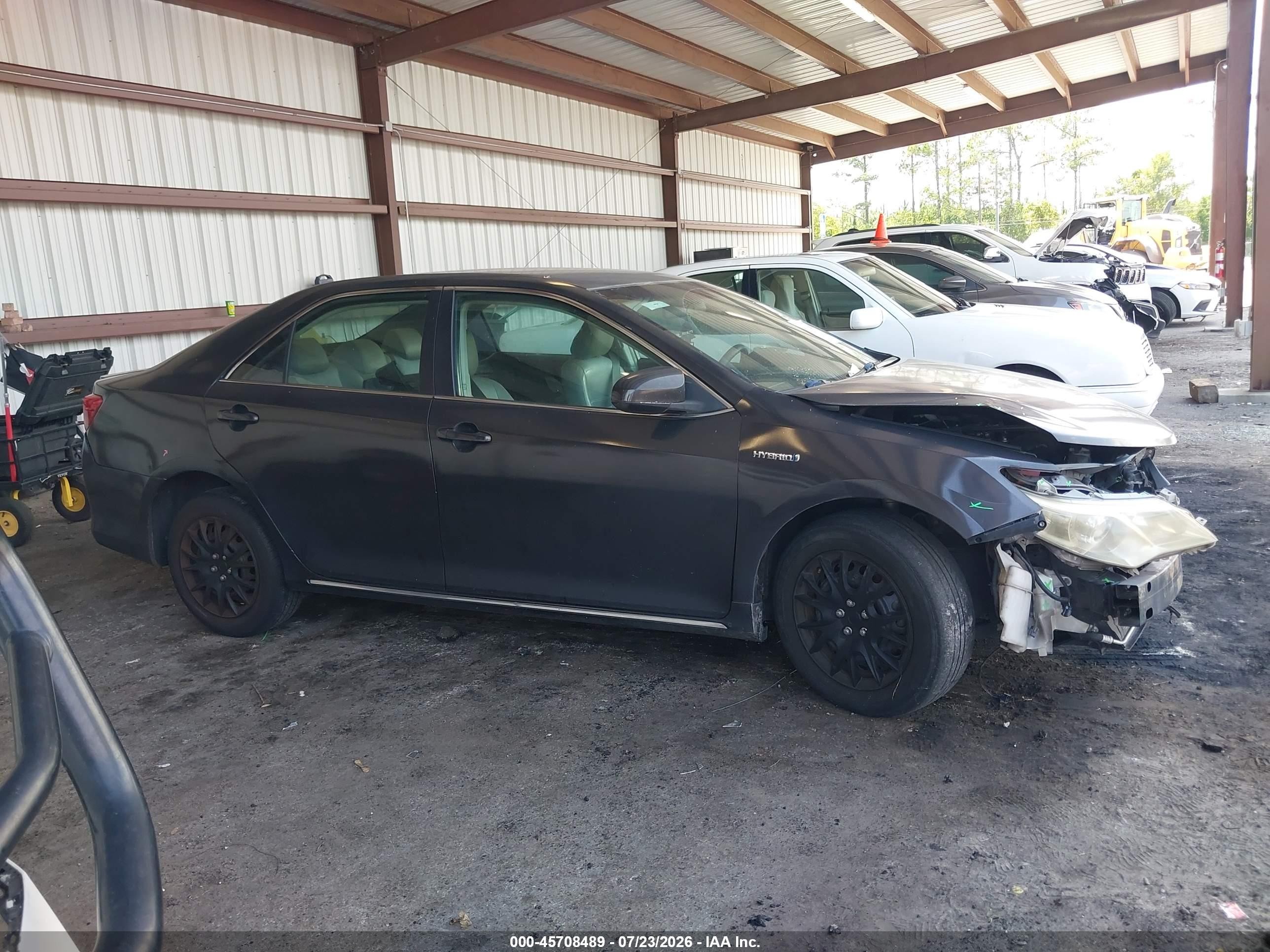 2012 Toyota Camry Hybrid Le Серый vin: 4T1BD1FK7CU013820