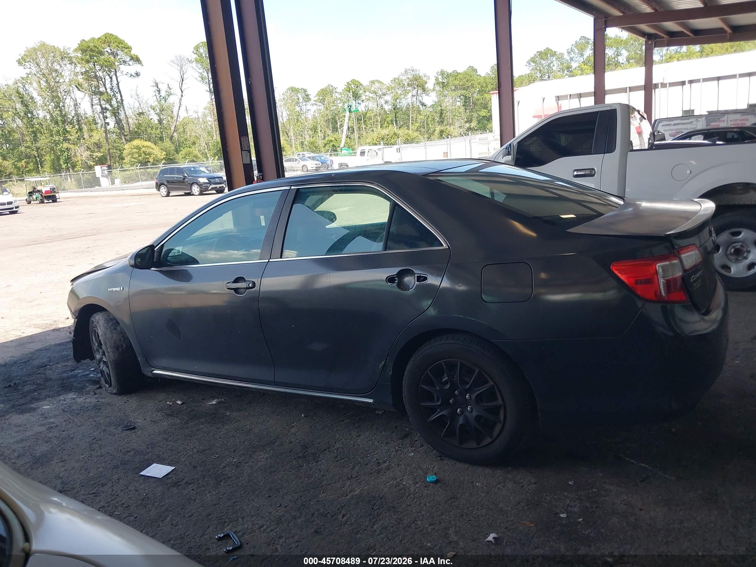 2012 Toyota Camry Hybrid Le Серый vin: 4T1BD1FK7CU013820