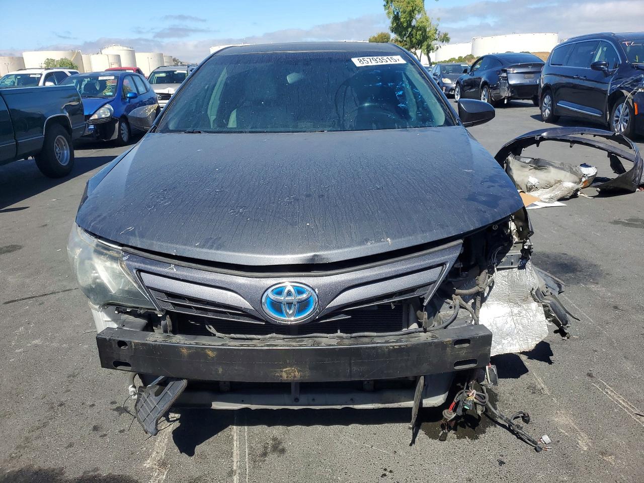 2012 Toyota Camry Hybrid Le Gray vin: 4T1BD1FK7CU021786