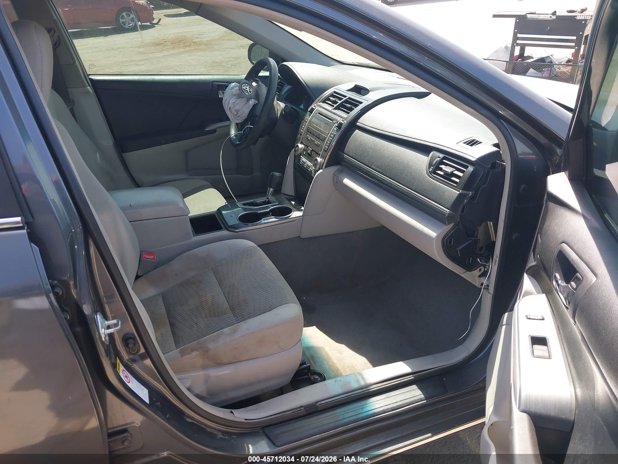 2012 Toyota Camry Hybrid Le Серый vin: 4T1BD1FK7CU026633