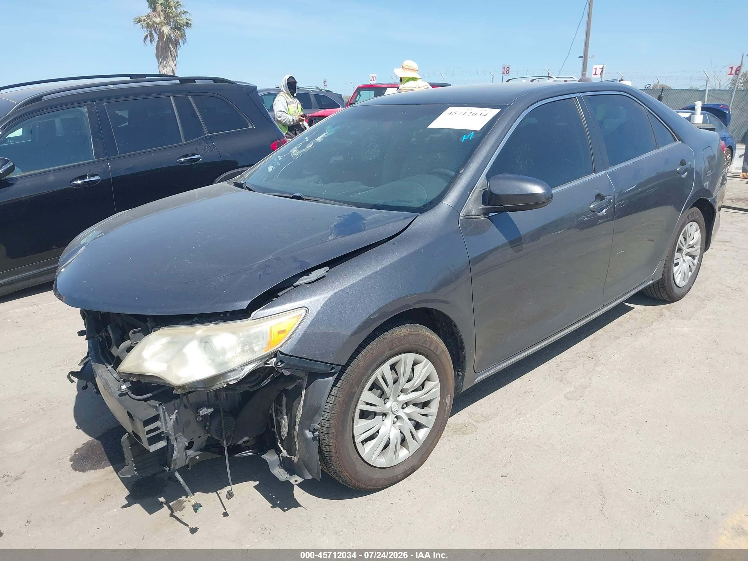2012 Toyota Camry Hybrid Le Серый vin: 4T1BD1FK7CU026633