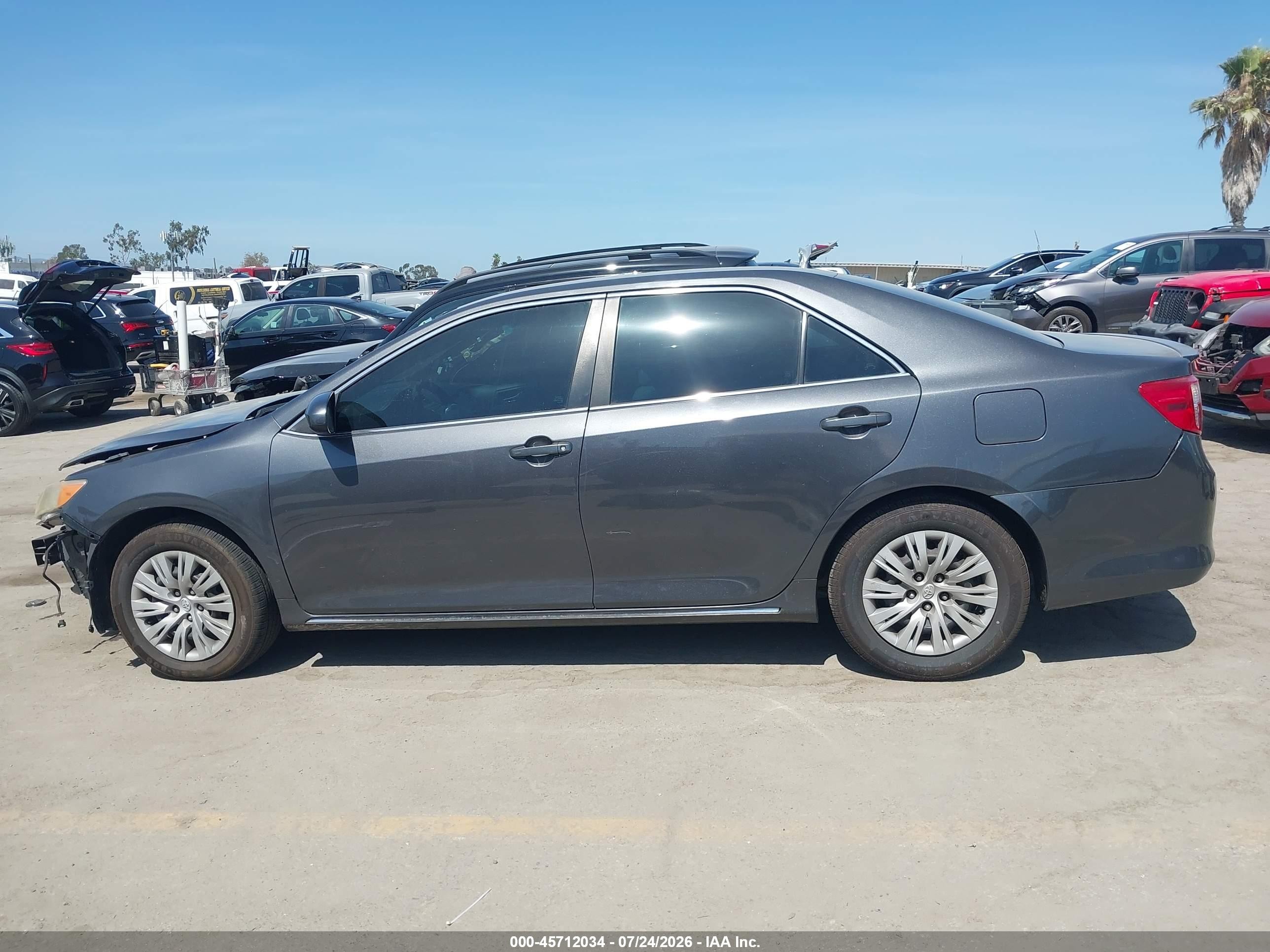 2012 Toyota Camry Hybrid Le Серый vin: 4T1BD1FK7CU026633