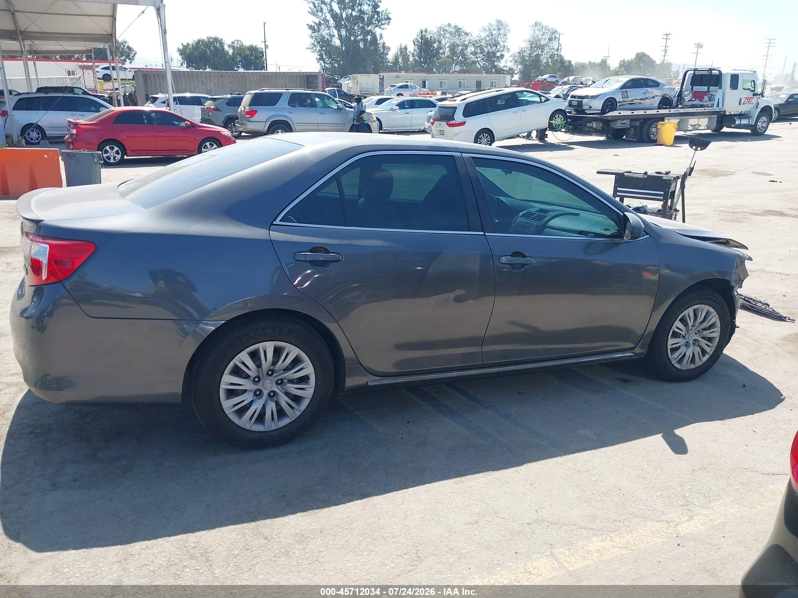 2012 Toyota Camry Hybrid Le Серый vin: 4T1BD1FK7CU026633