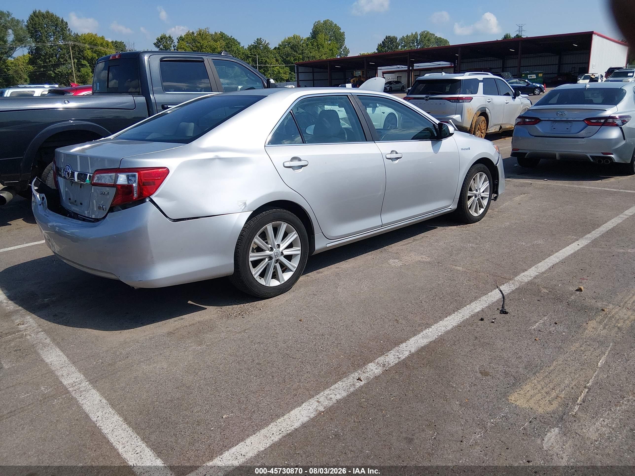 2012 Toyota Camry Hybrid Xle Gray vin: 4T1BD1FK7CU038684